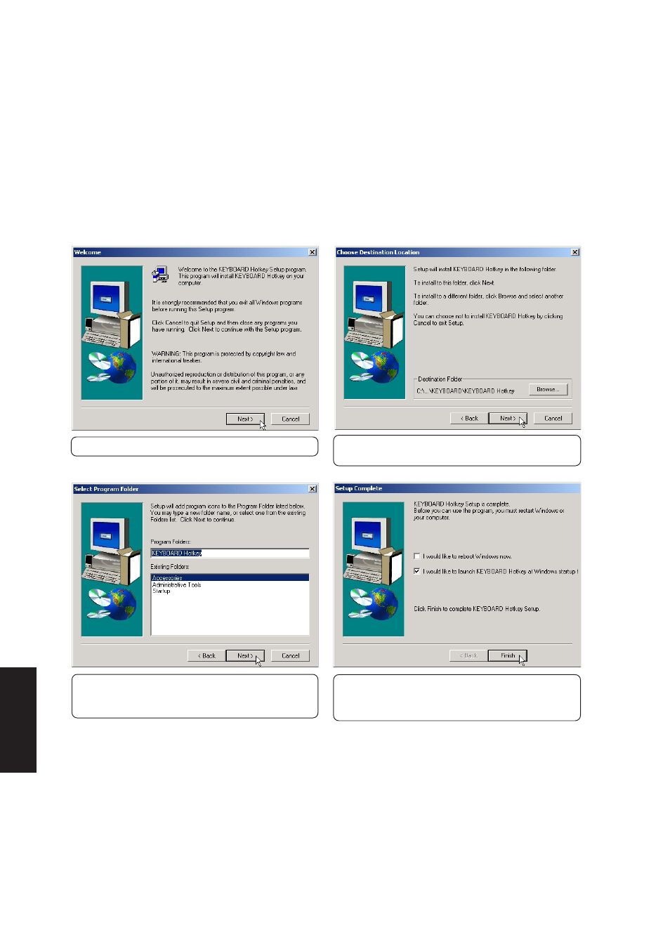 Hotkey utility (under atkacpi utility) | Asus L1A User Manual | Page 42 / 98