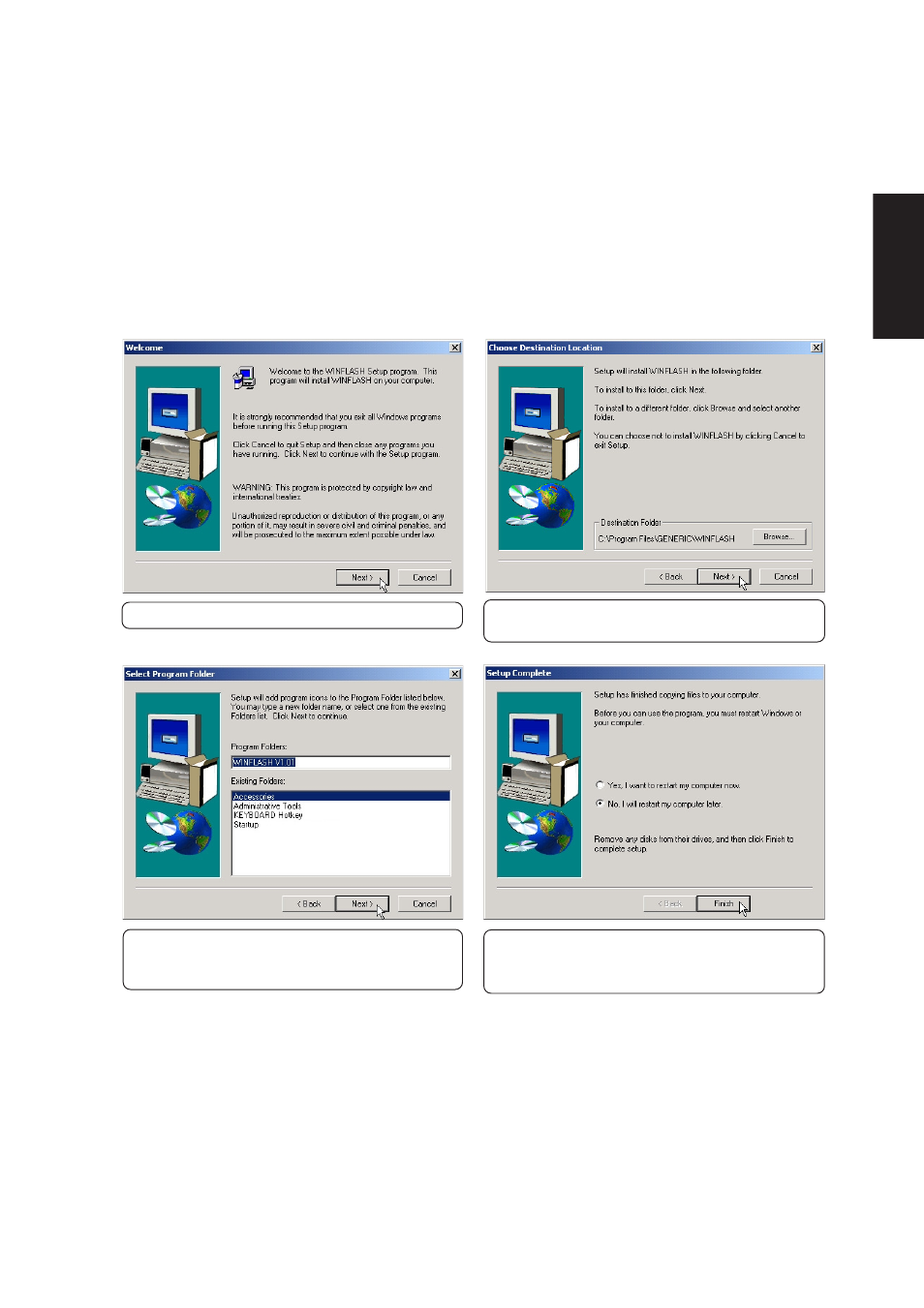 Windows flash utility (under atkacpi utility) | Asus L1A User Manual | Page 43 / 98