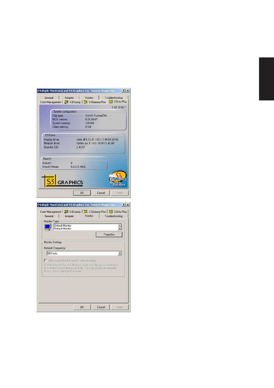 Display settings for windows me and 2000 (cont’) | Asus L1A User Manual | Page 53 / 98