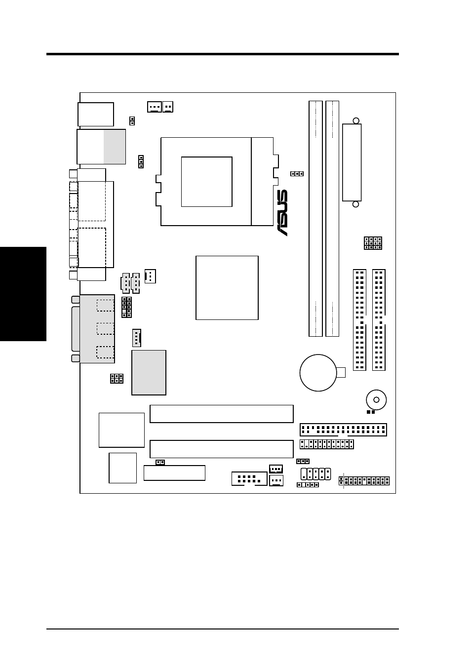 Hardware setup, 1 cusi-fx motherboard layout, Socket 370 | Pci slot 1, Pci slot 2, Sis630e 3c integration single chip, 14 asus cusi-fx user’s manual, Motherboard layout 3. h/w setup, Cusi-fx, Primary ide secondary ide | Asus E500-CS User Manual | Page 14 / 98