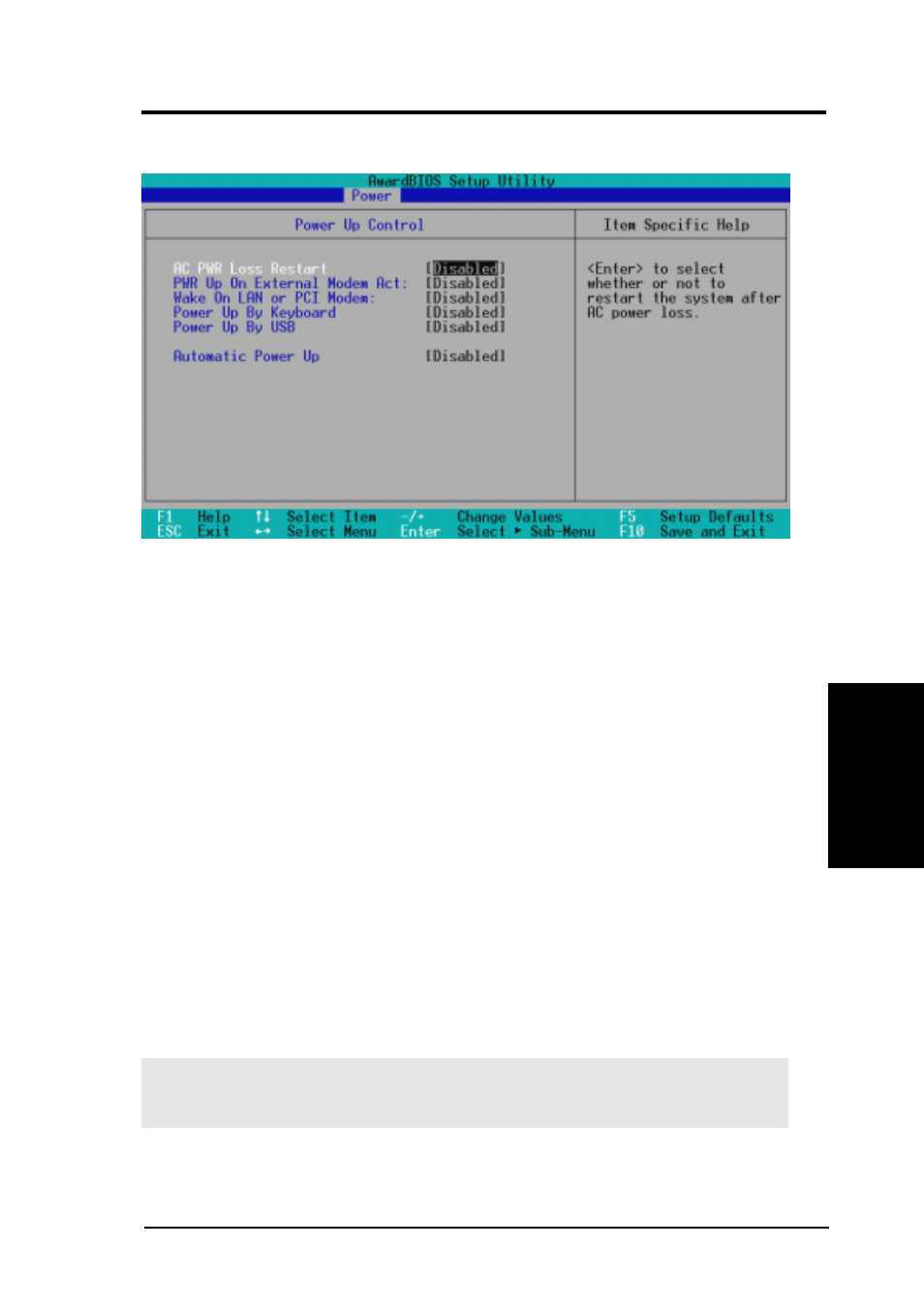 Bios setup, 1 power up control | Asus E500-CS User Manual | Page 67 / 98