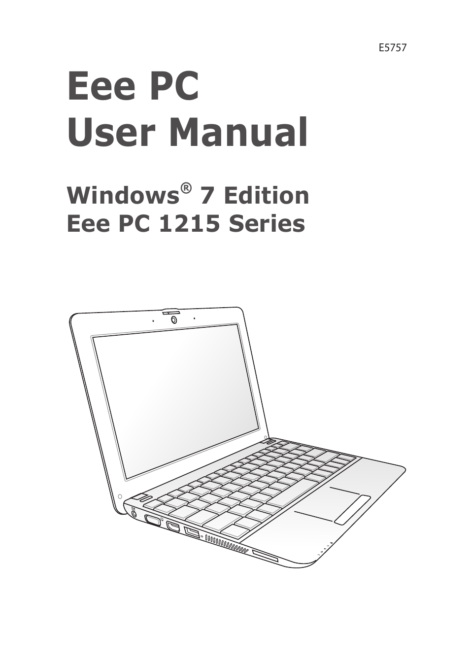 Asus Eee PC 1215T User Manual | 62 pages