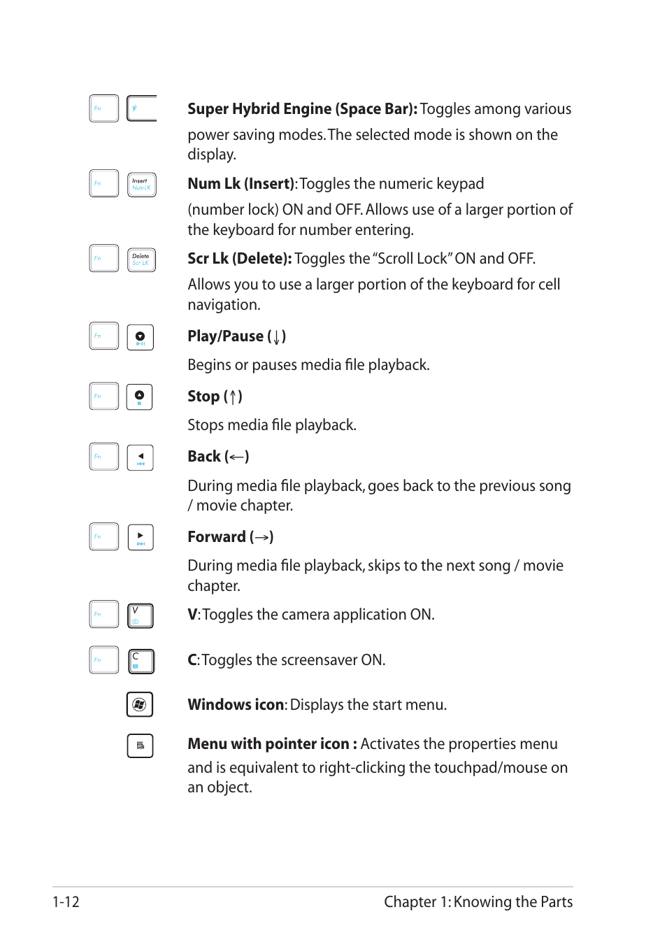 Asus Eee PC 1215T User Manual | Page 20 / 62