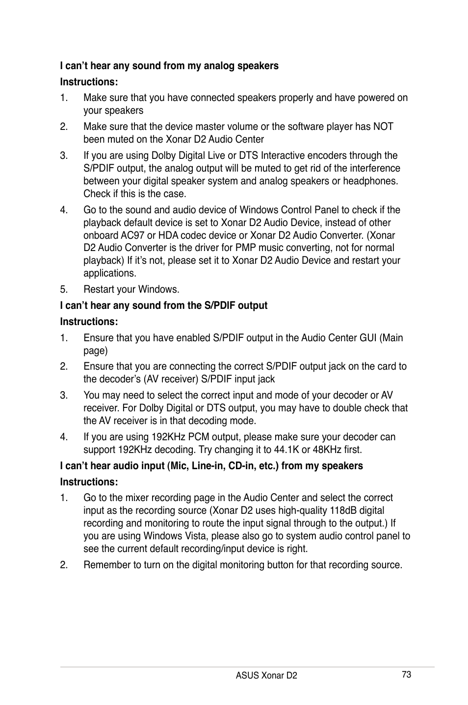 Asus Xonar D2X User Manual | Page 79 / 84