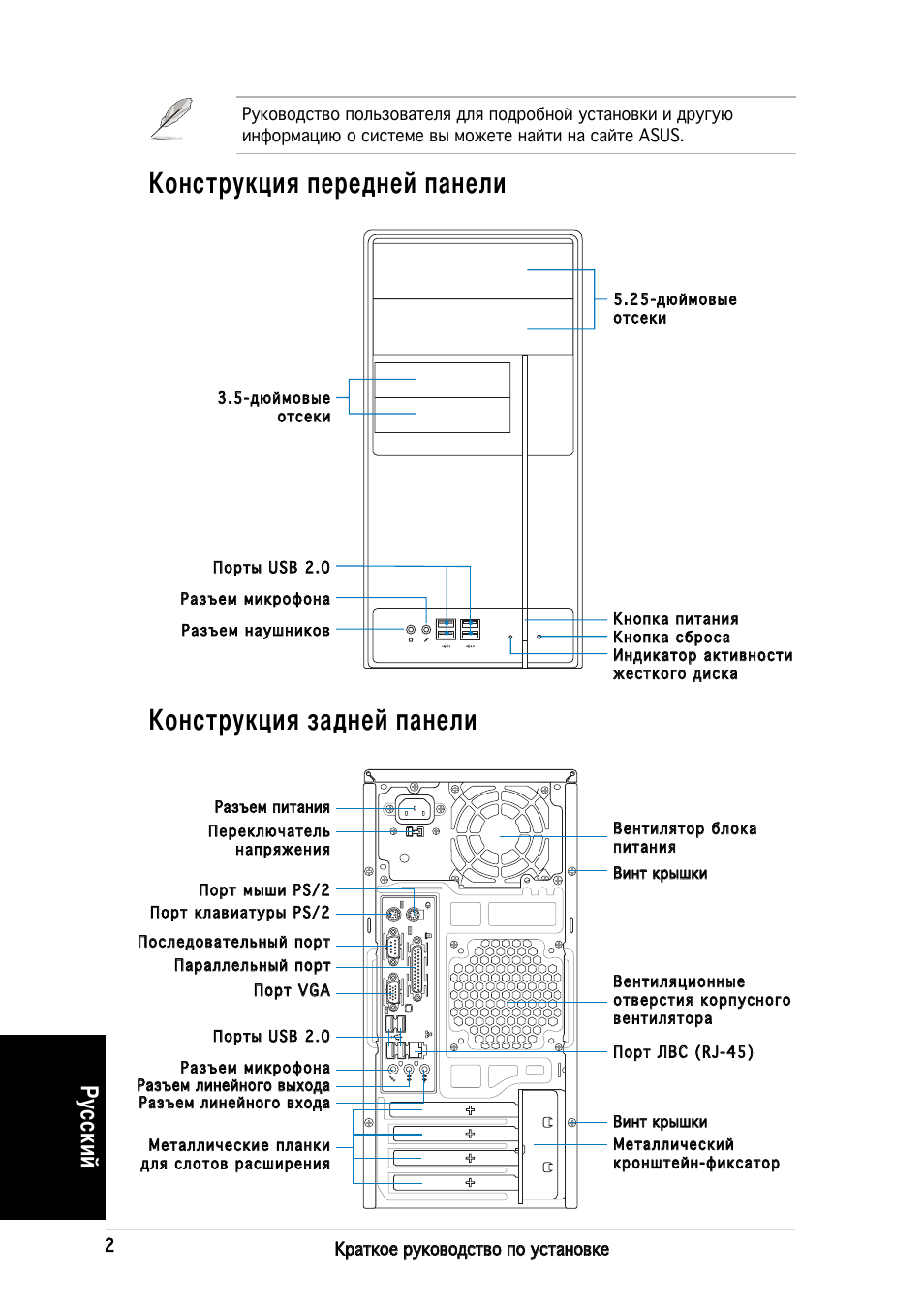 Русский | Asus V2-PH2 User Manual | Page 42 / 80