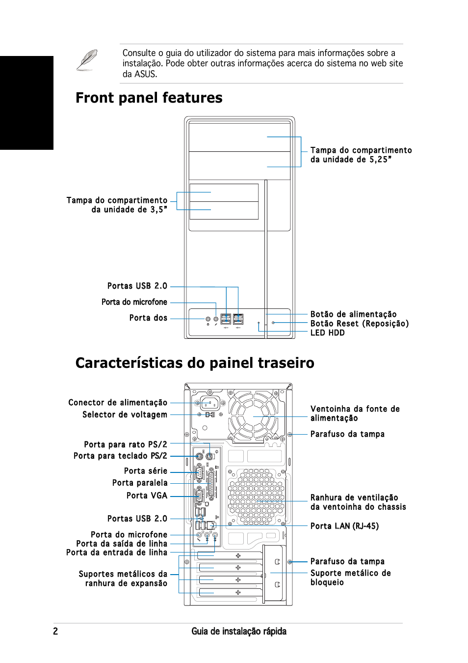 Português | Asus V2-PH2 User Manual | Page 50 / 80