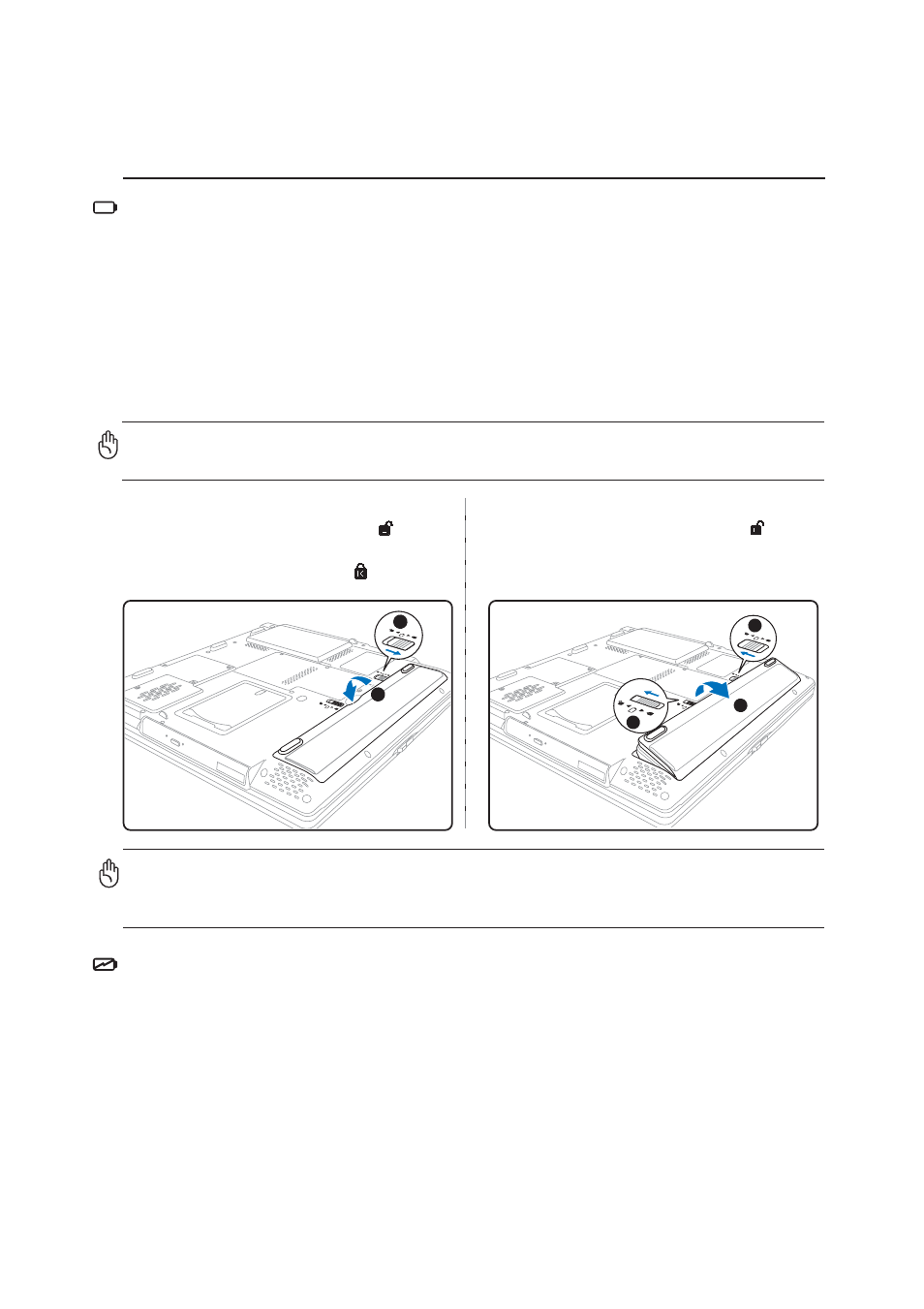 Using battery power, Charging the battery pack, 25 getting started | Installing and removing the battery pack | Asus A3Vp User Manual | Page 25 / 70