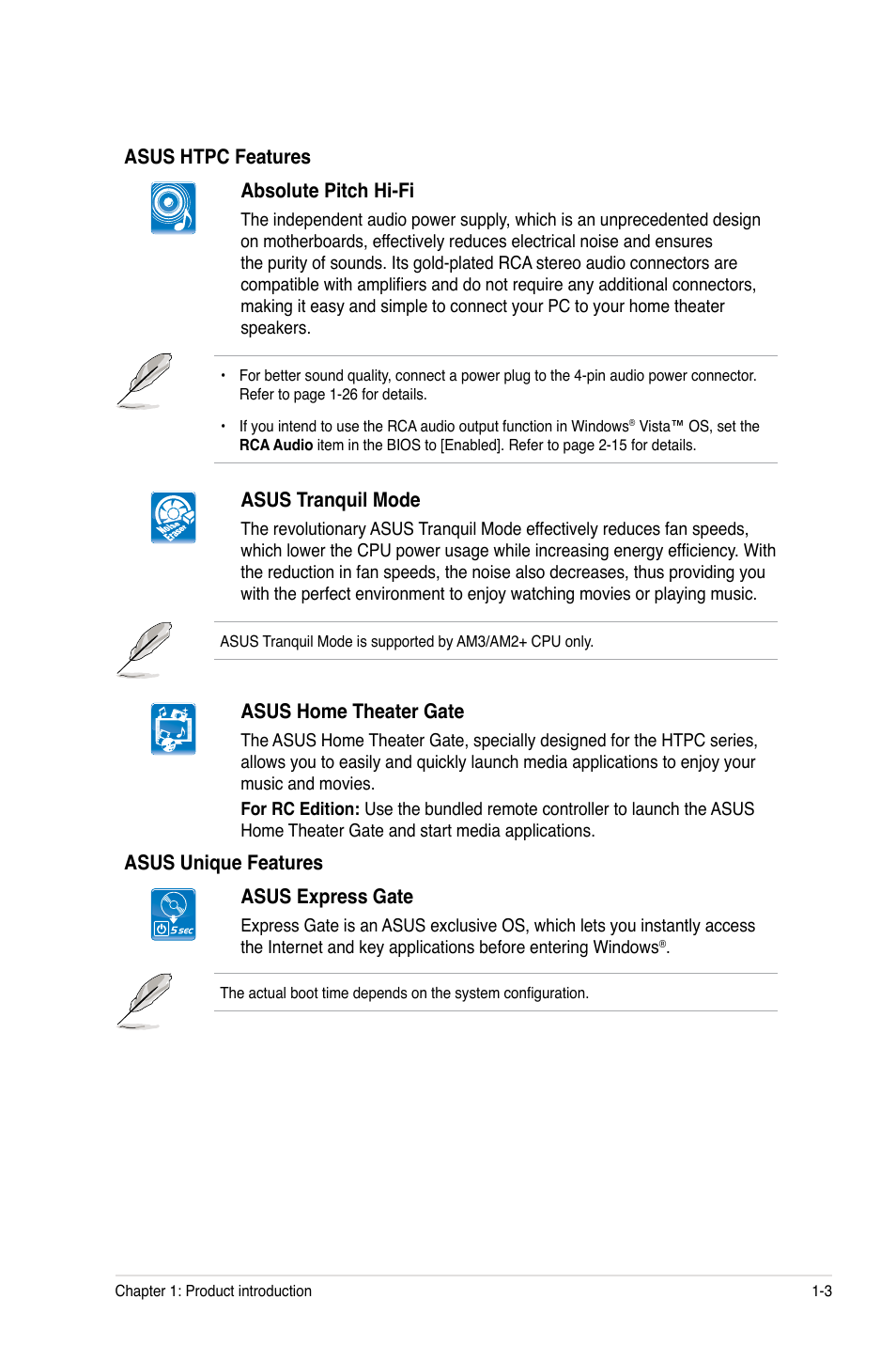 Asus M4A78-HTPC/RC User Manual | Page 15 / 68