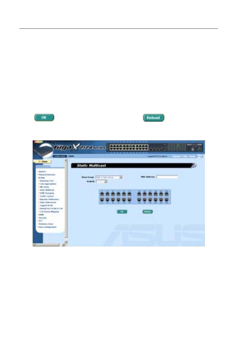 4 static multicast | Asus GigaX2124X User Manual | Page 42 / 116