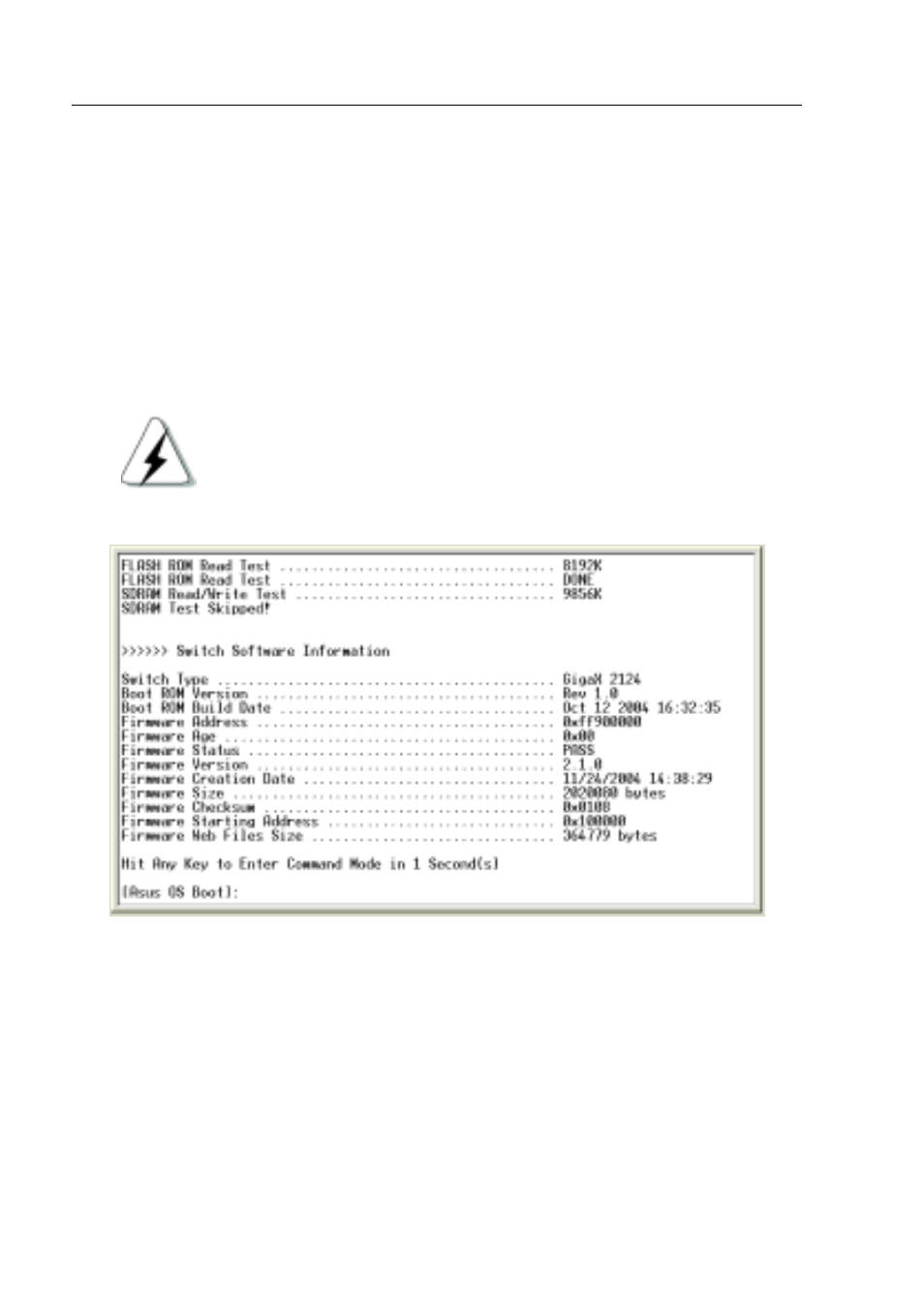 1 boot rom command mode | Asus GigaX2124X User Manual | Page 68 / 116