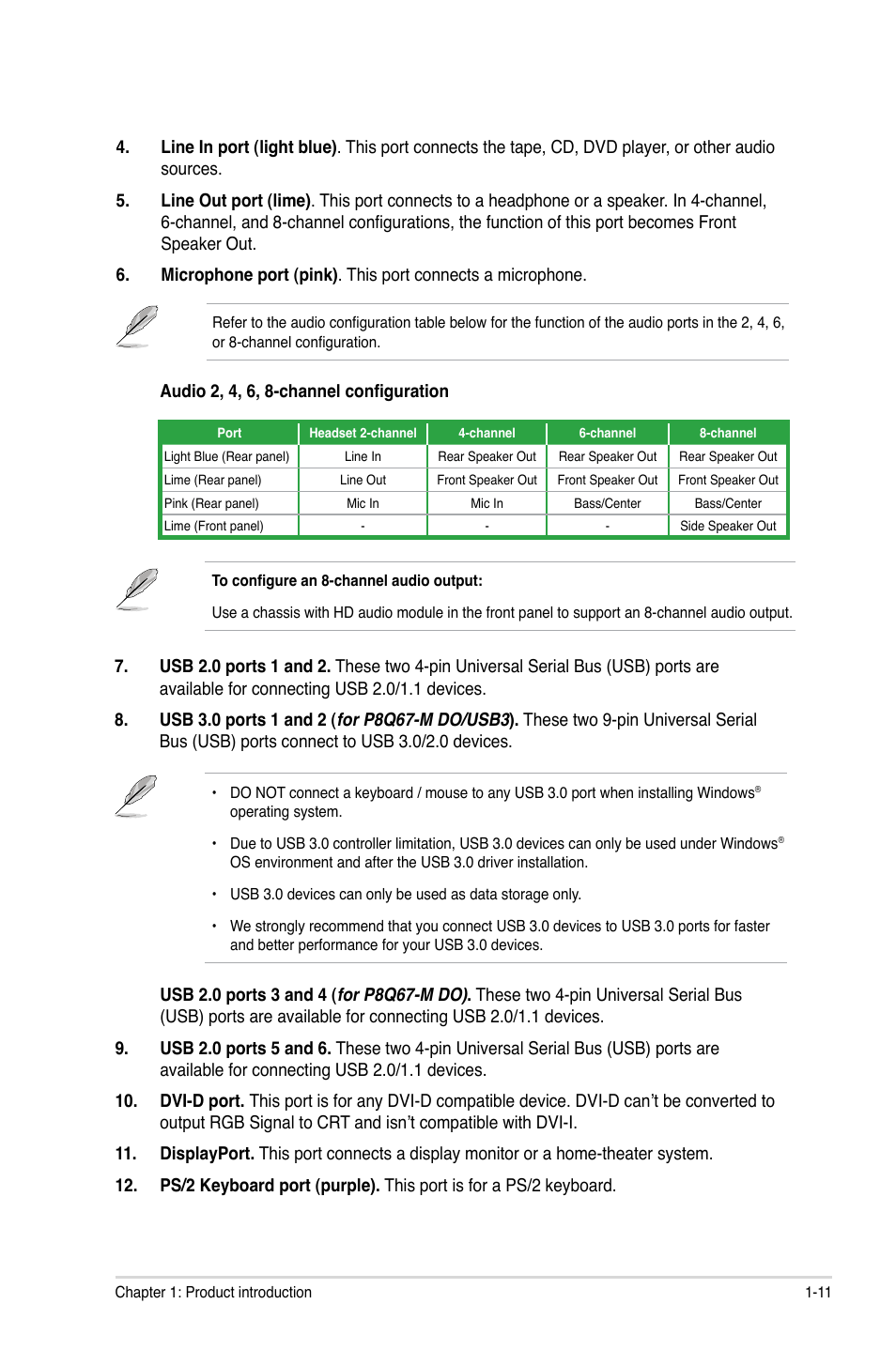 Asus P8Q67-M DO/TPM User Manual | Page 21 / 62