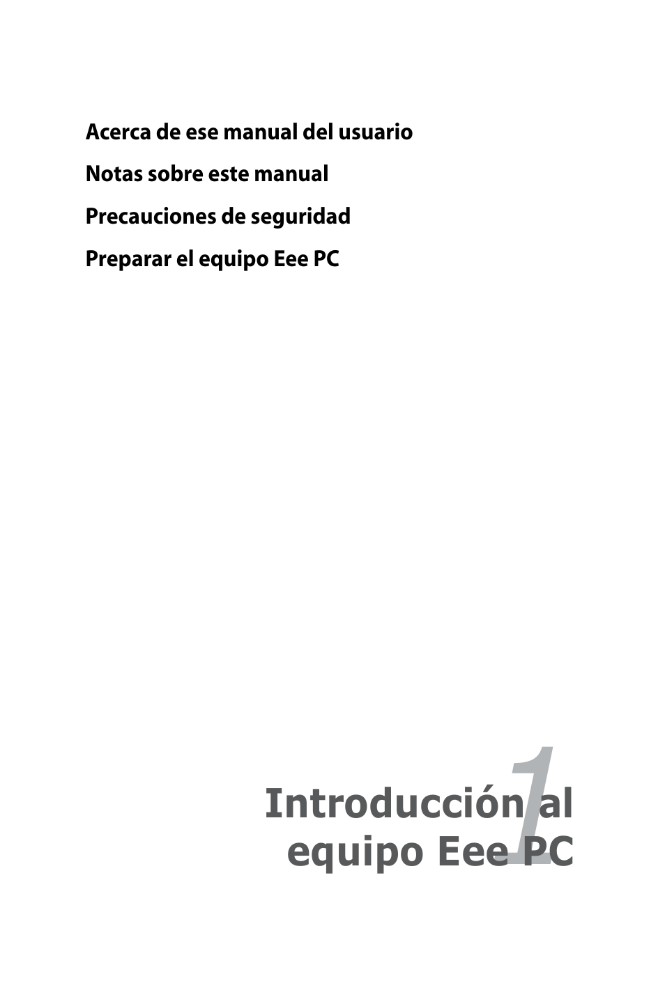 Asus Eee PC 904HD/Linux User Manual | Page 5 / 69