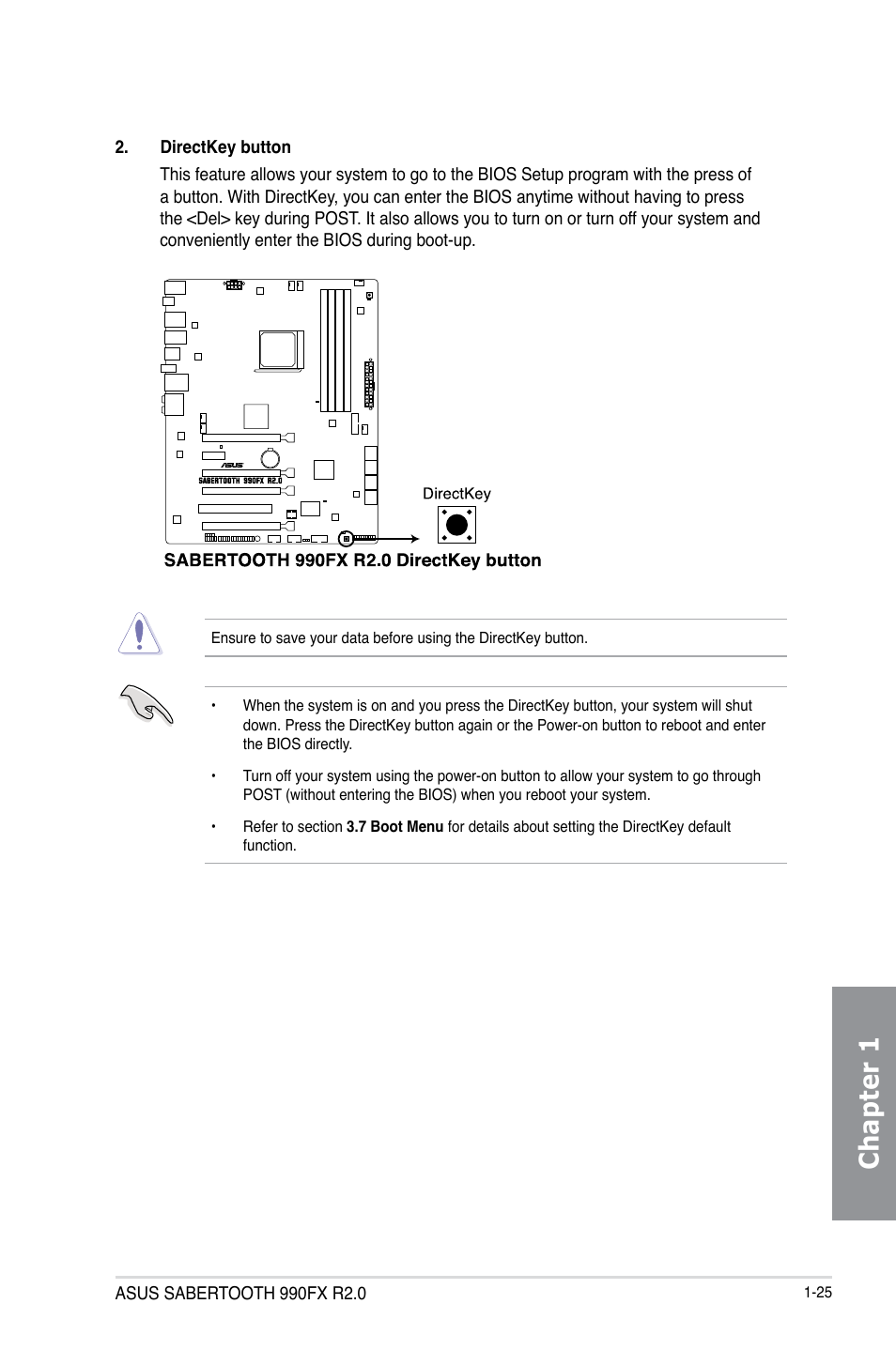 Chapter 1 | Asus SABERTOOTH 990FX R2.0 User Manual | Page 39 / 180