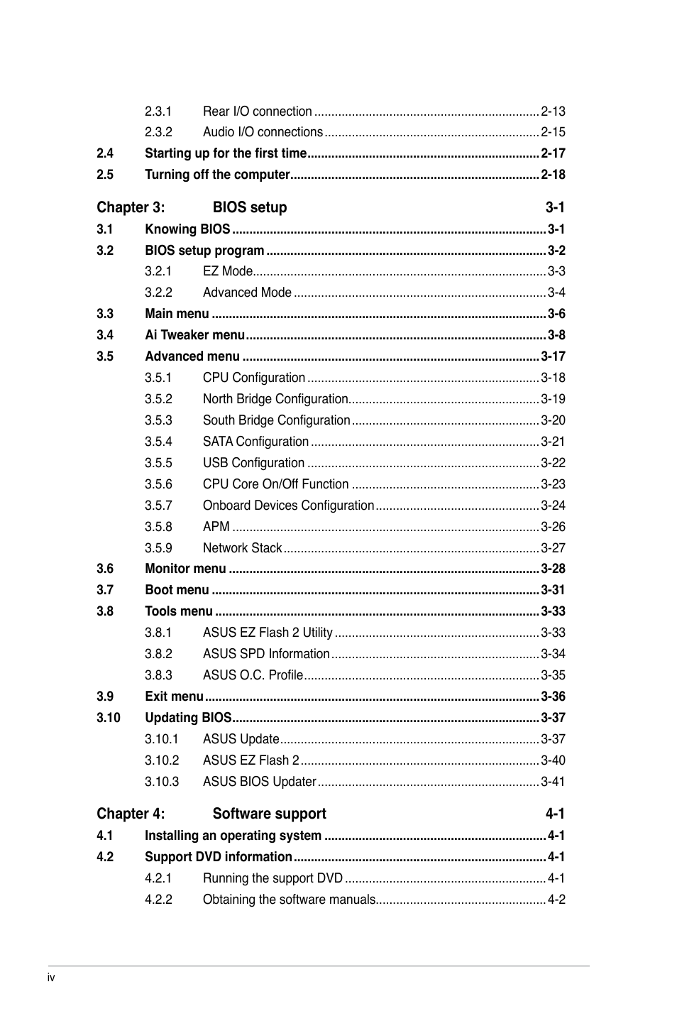 Asus SABERTOOTH 990FX R2.0 User Manual | Page 4 / 180