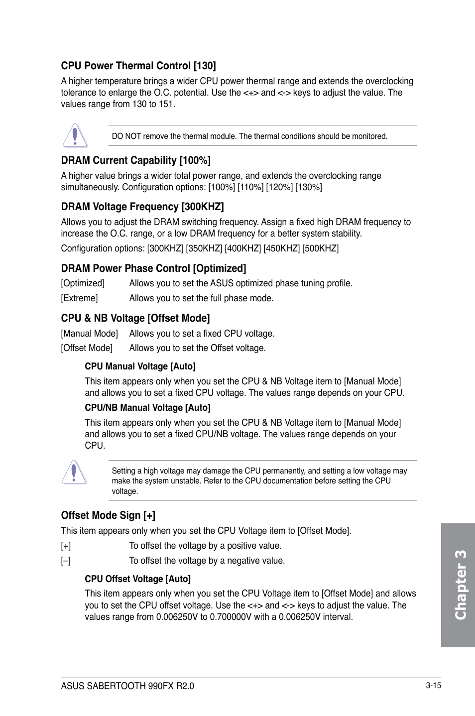 Chapter 3 | Asus SABERTOOTH 990FX R2.0 User Manual | Page 85 / 180