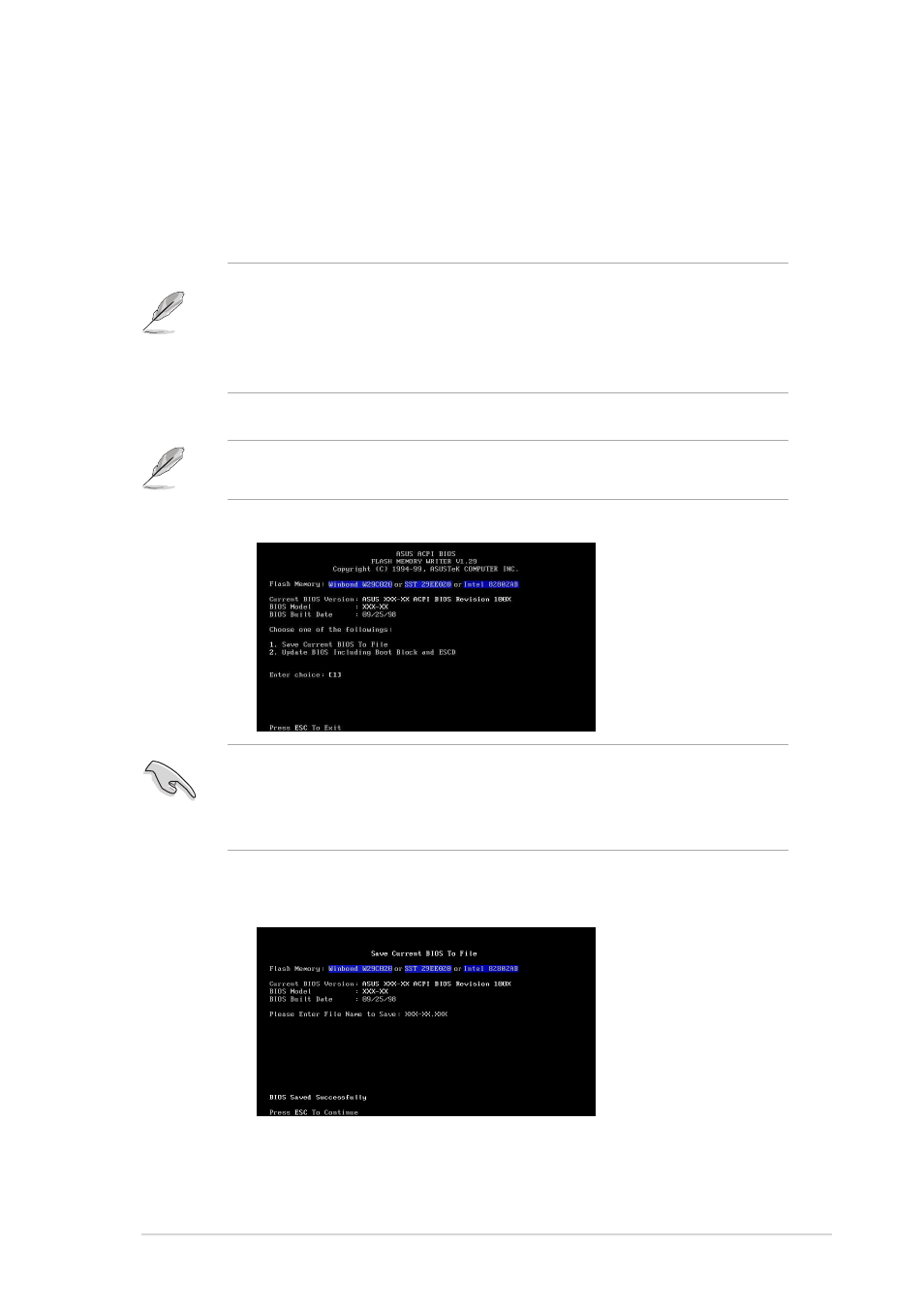 2 using aflash from a floppy disk | Asus P4T533-C User Manual | Page 53 / 112