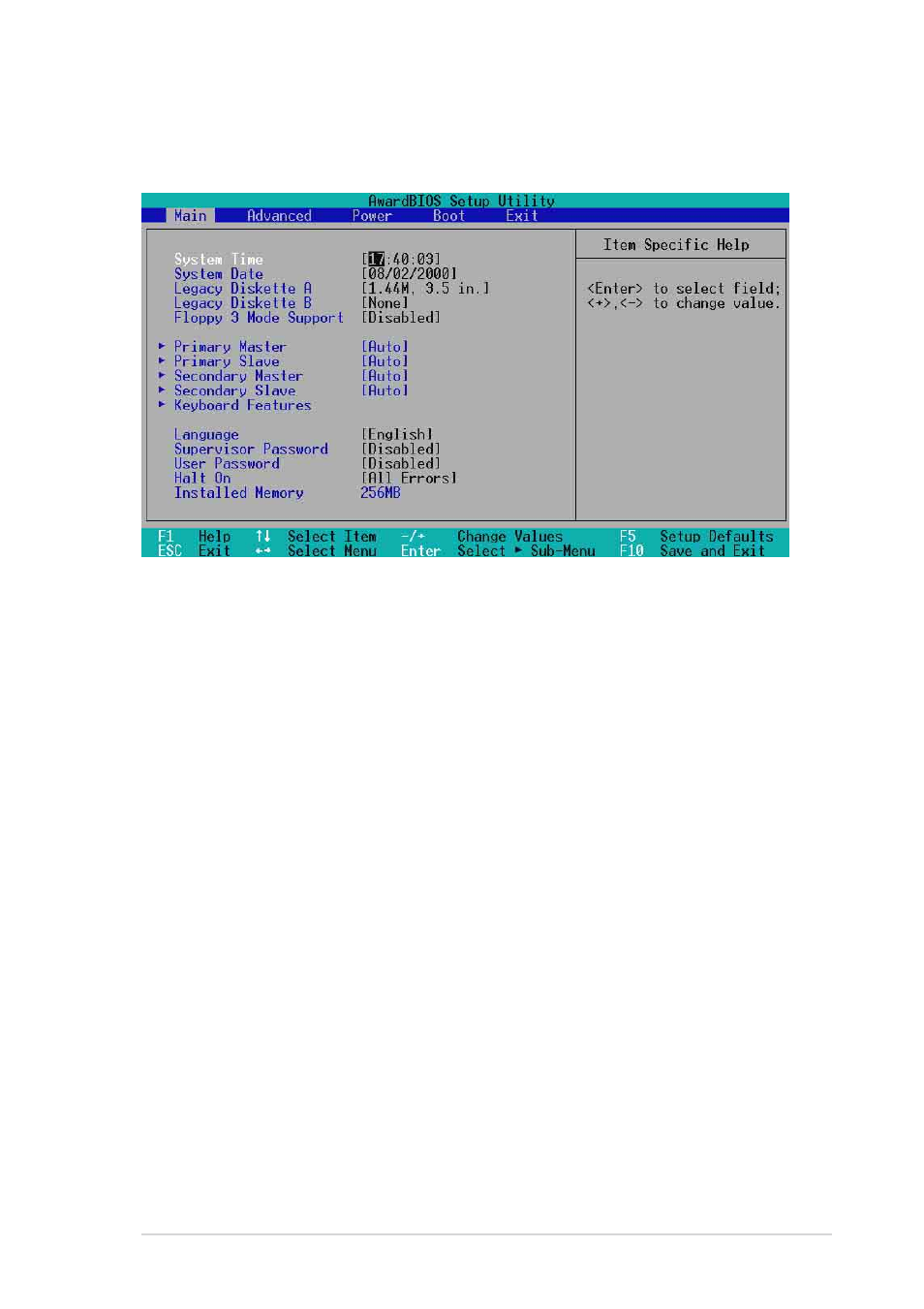 3 main menu | Asus P4T533-C User Manual | Page 59 / 112