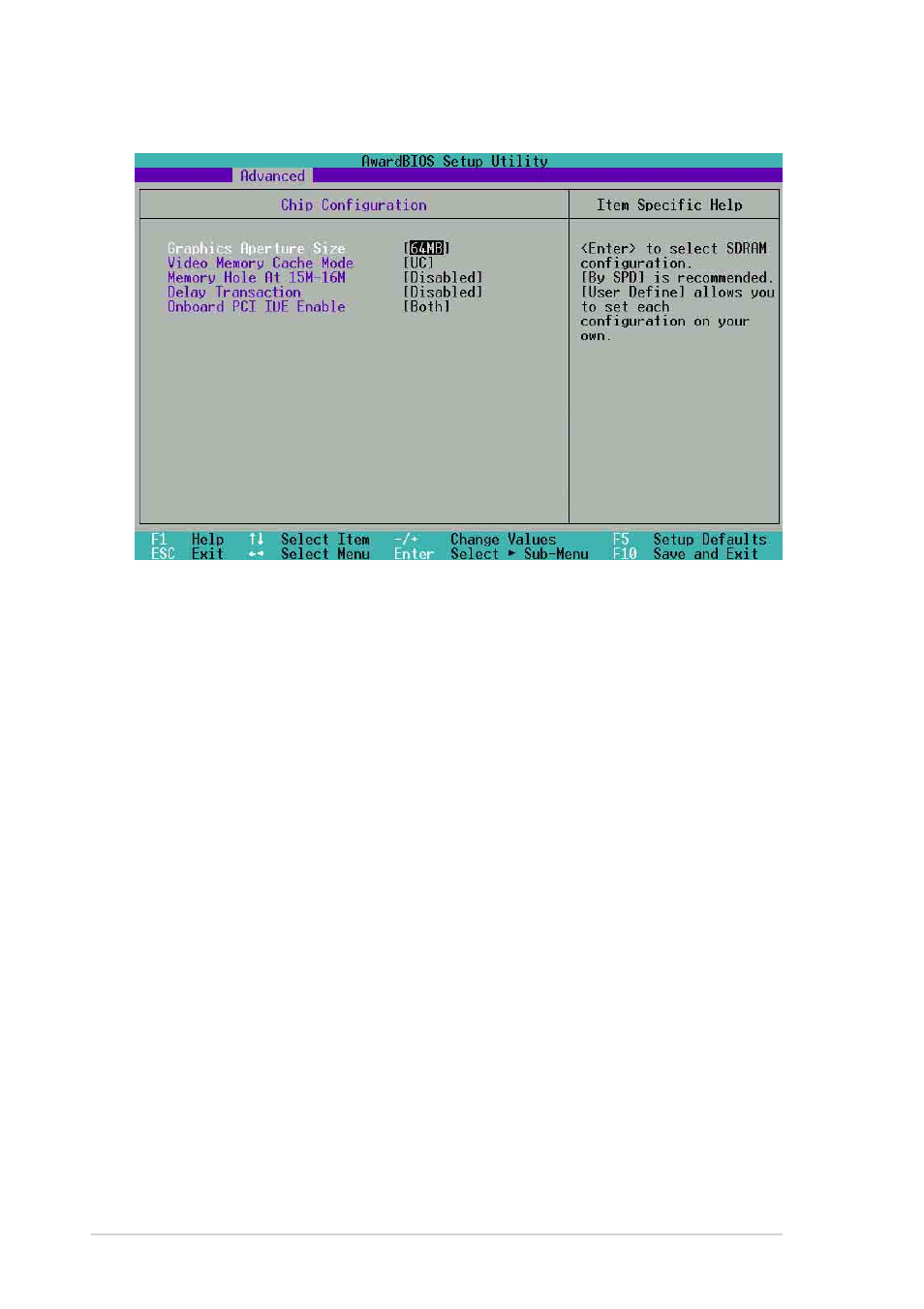 1 chip configuration | Asus P4T533-C User Manual | Page 68 / 112