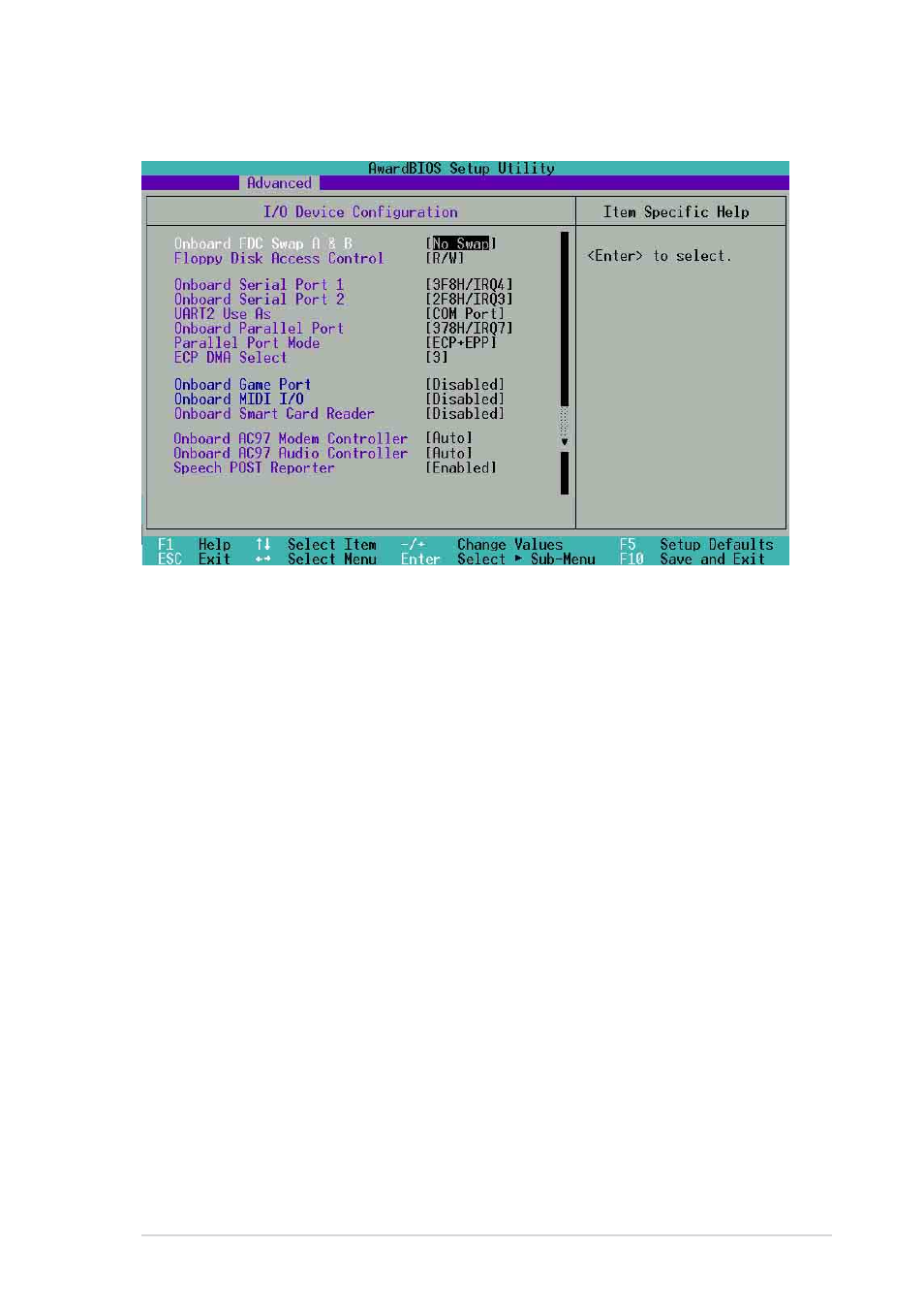 2 i/o device configuration | Asus P4T533-C User Manual | Page 69 / 112