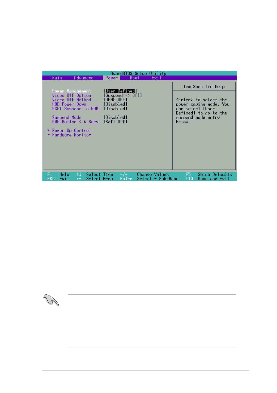 5 power menu | Asus P4T533-C User Manual | Page 73 / 112