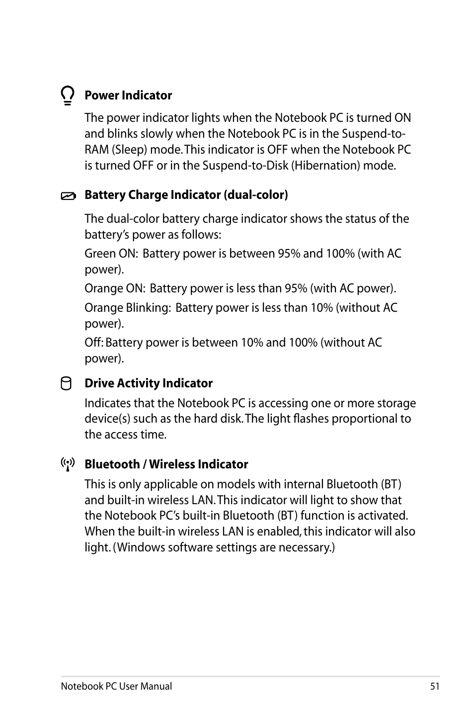 Asus X84HR User Manual | Page 51 / 113