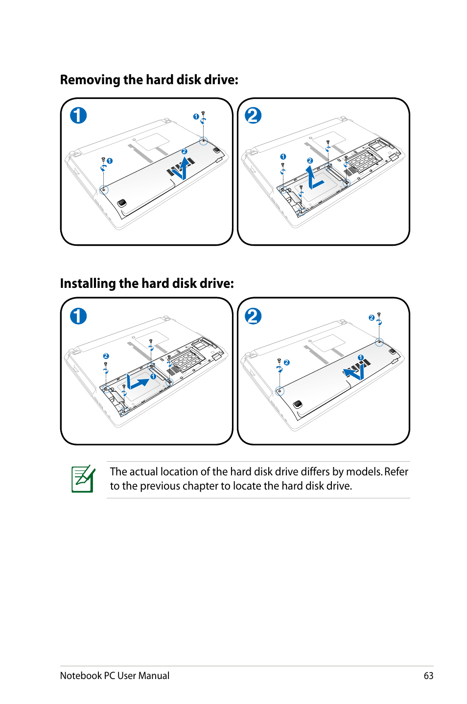 Asus X84HR User Manual | Page 63 / 113