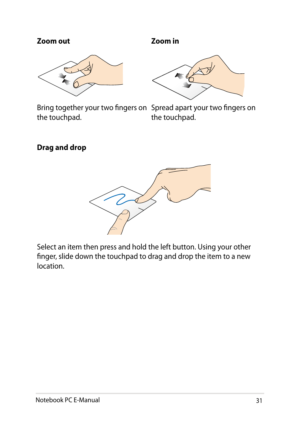 Asus X751LD User Manual | Page 31 / 104