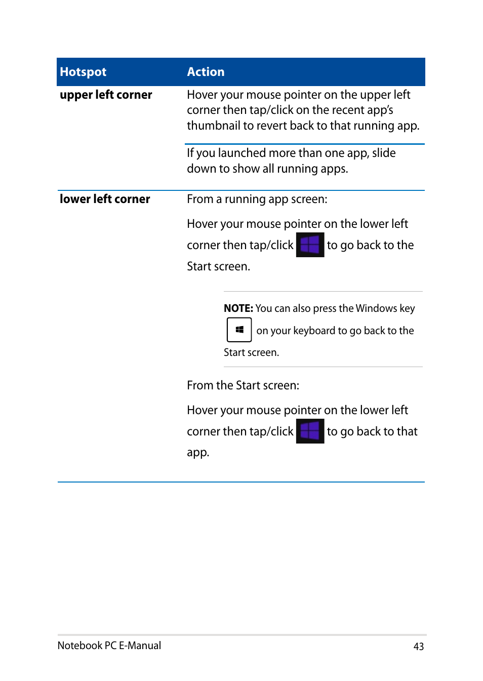 Asus X751LD User Manual | Page 43 / 104