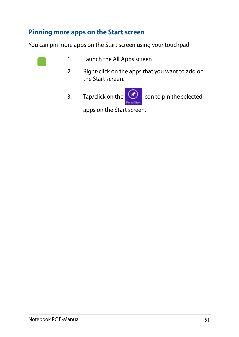 Asus X751LD User Manual | Page 51 / 104