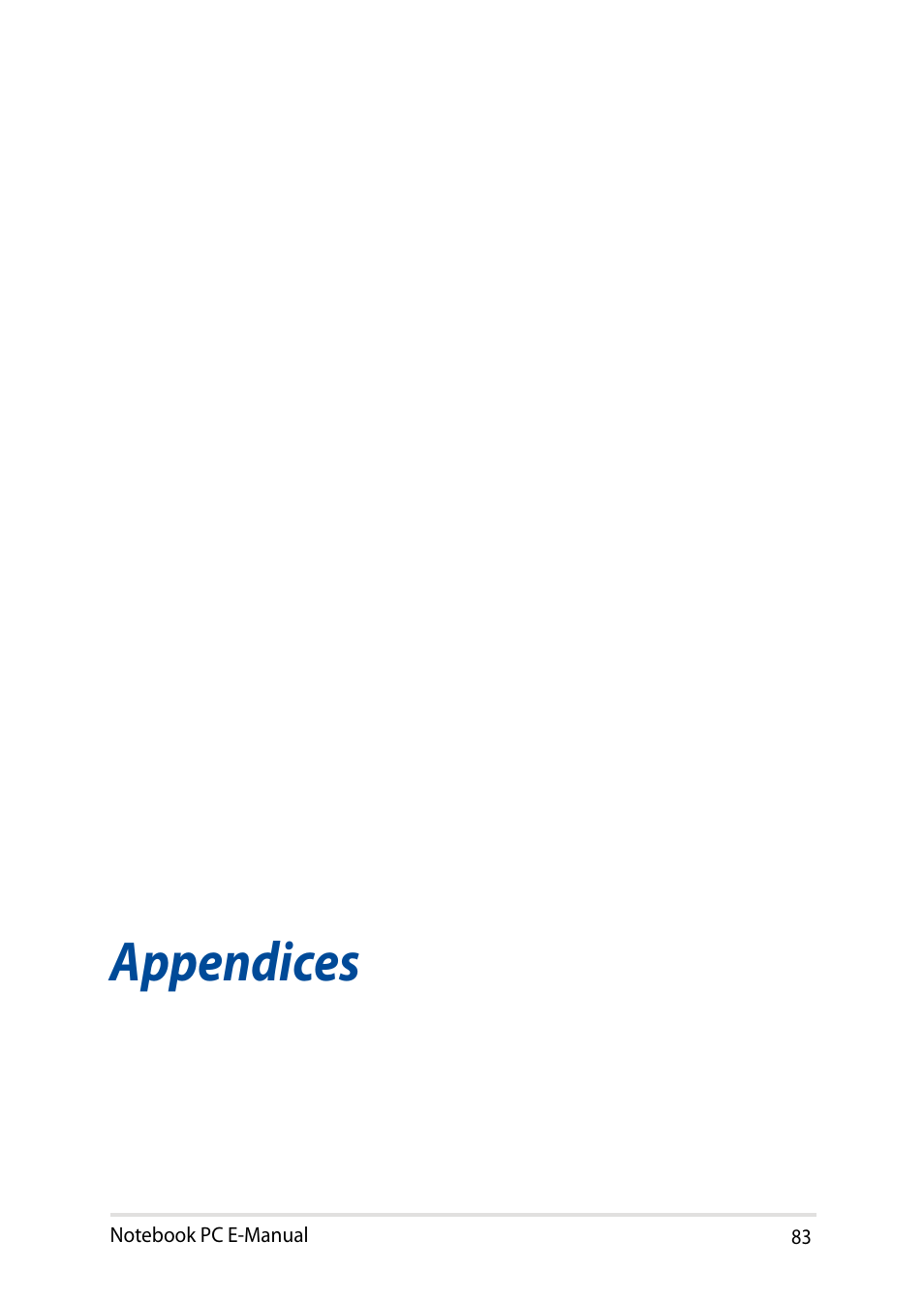 Appendices | Asus X751LD User Manual | Page 83 / 104