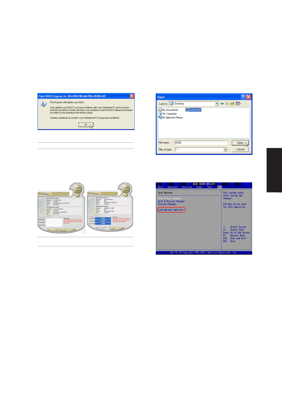 Using winflash | Asus Z92Ne User Manual | Page 103 / 104