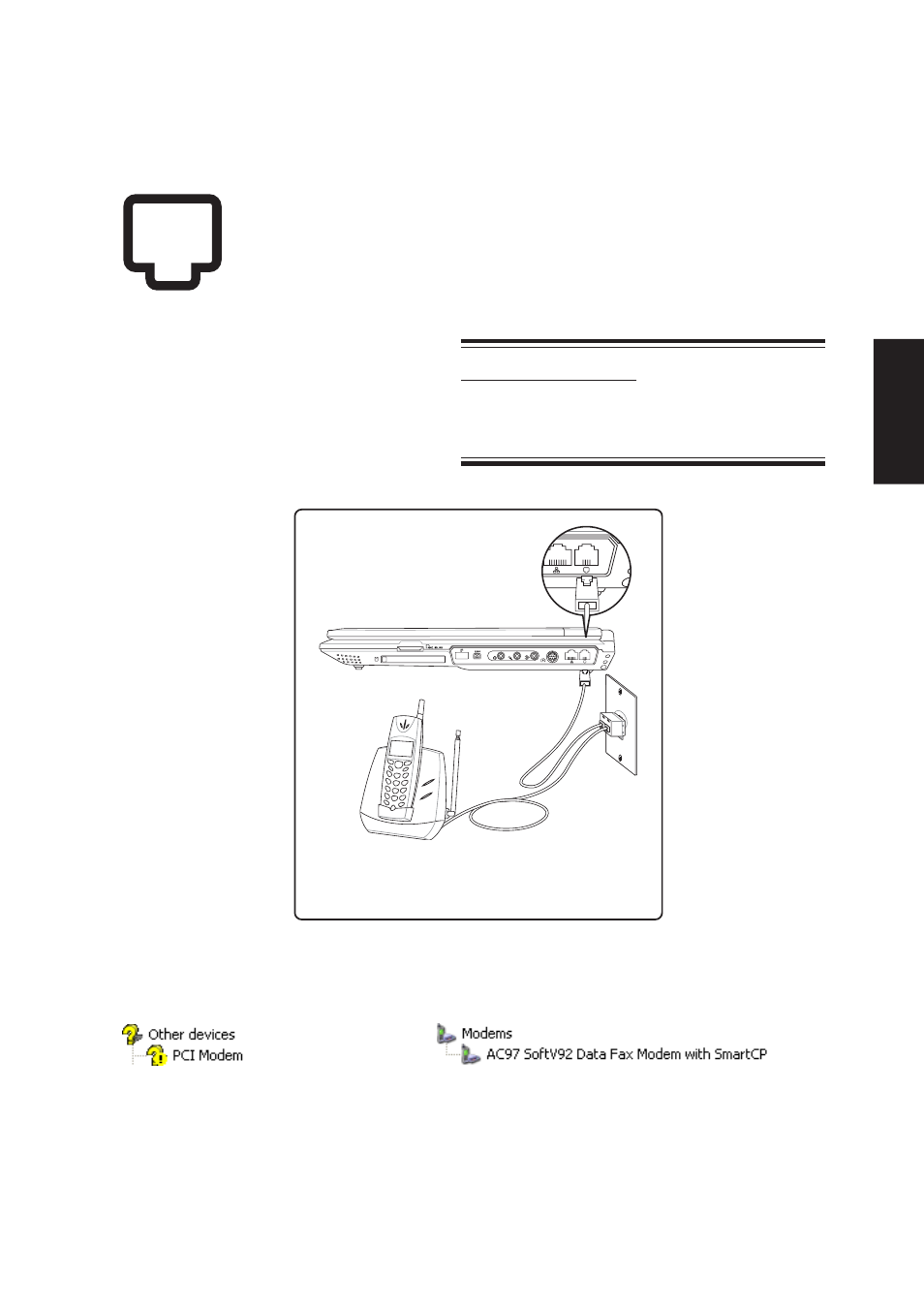 Modem | Asus Z92Ne User Manual | Page 45 / 104