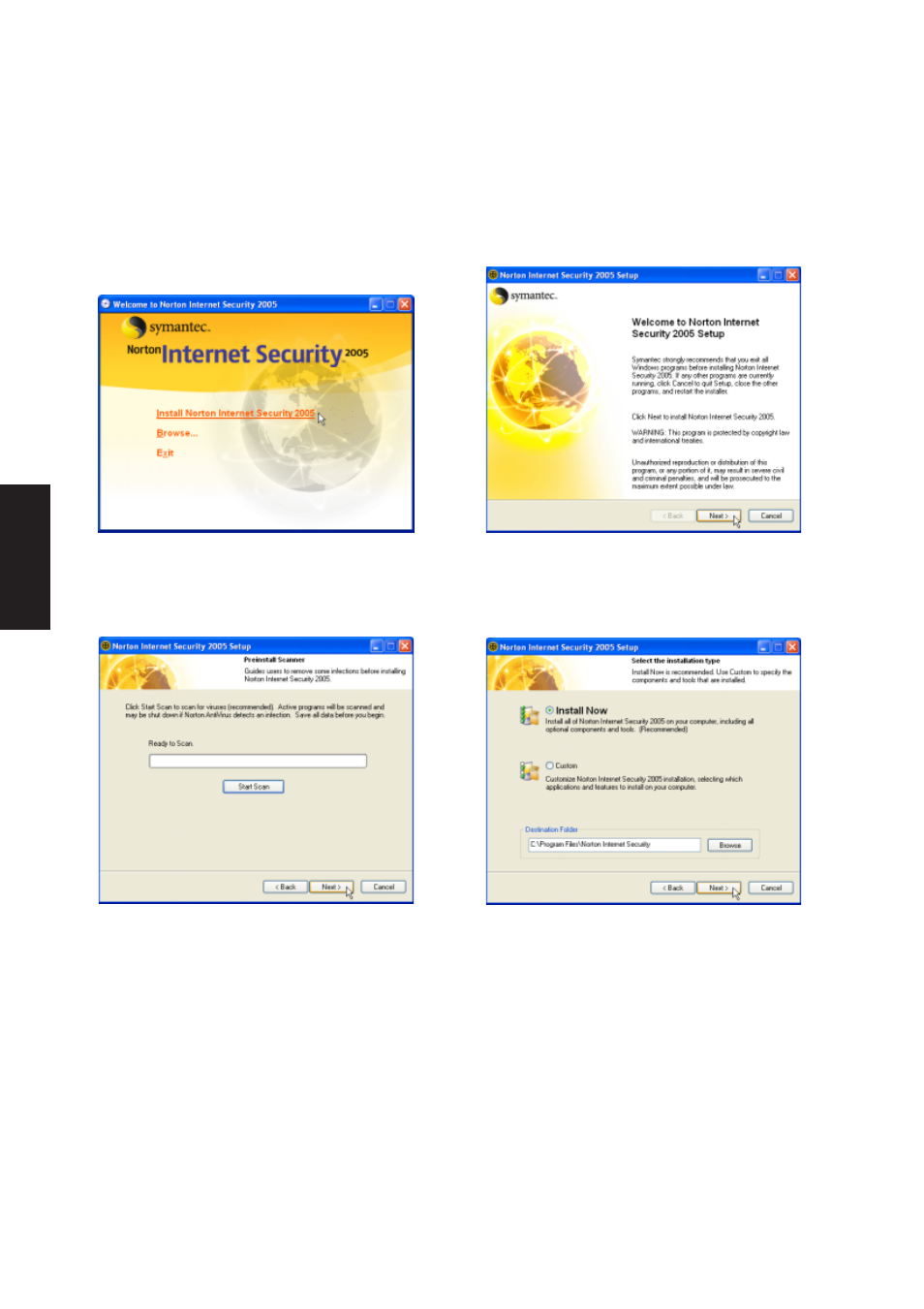 Norton internet security setup | Asus Z92Ne User Manual | Page 68 / 104
