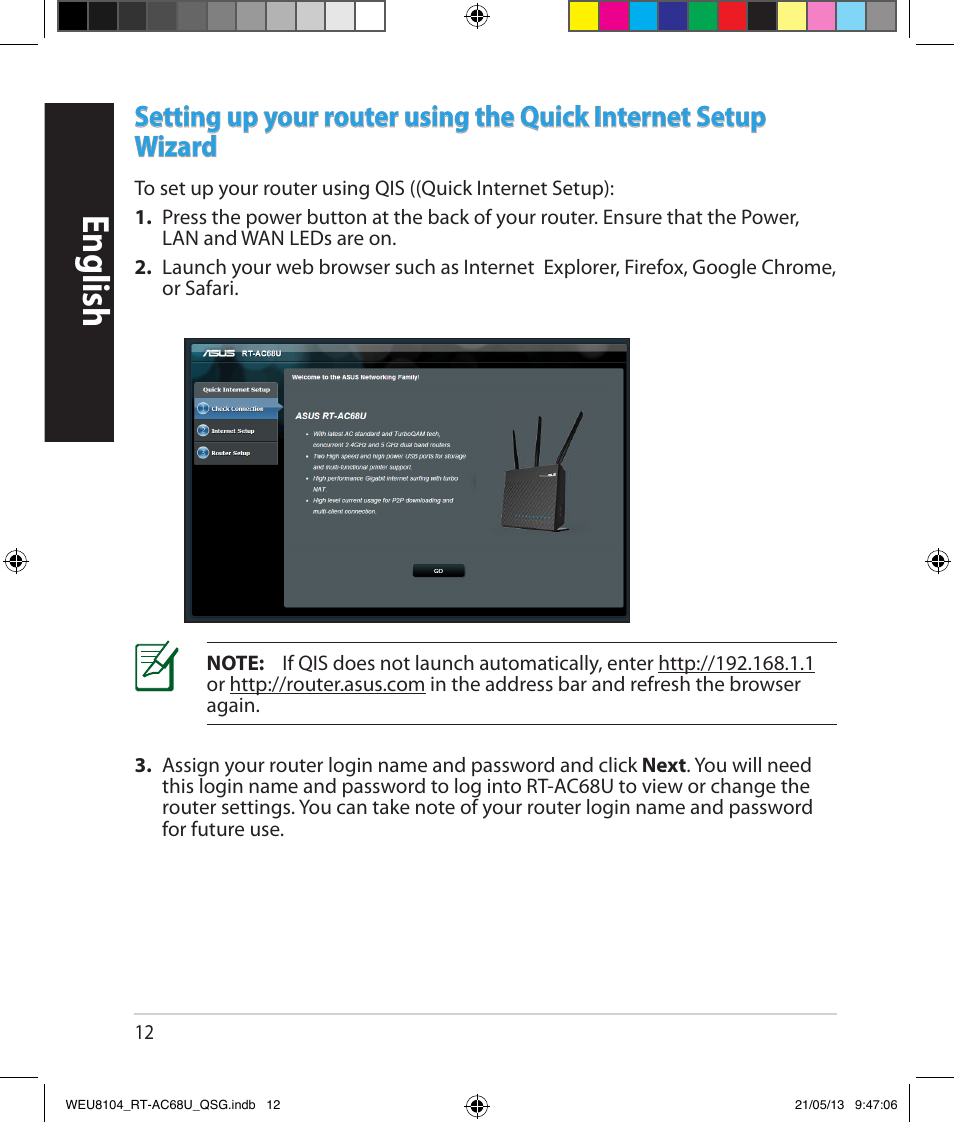 English | Asus RT-AC68U User Manual | Page 12 / 196