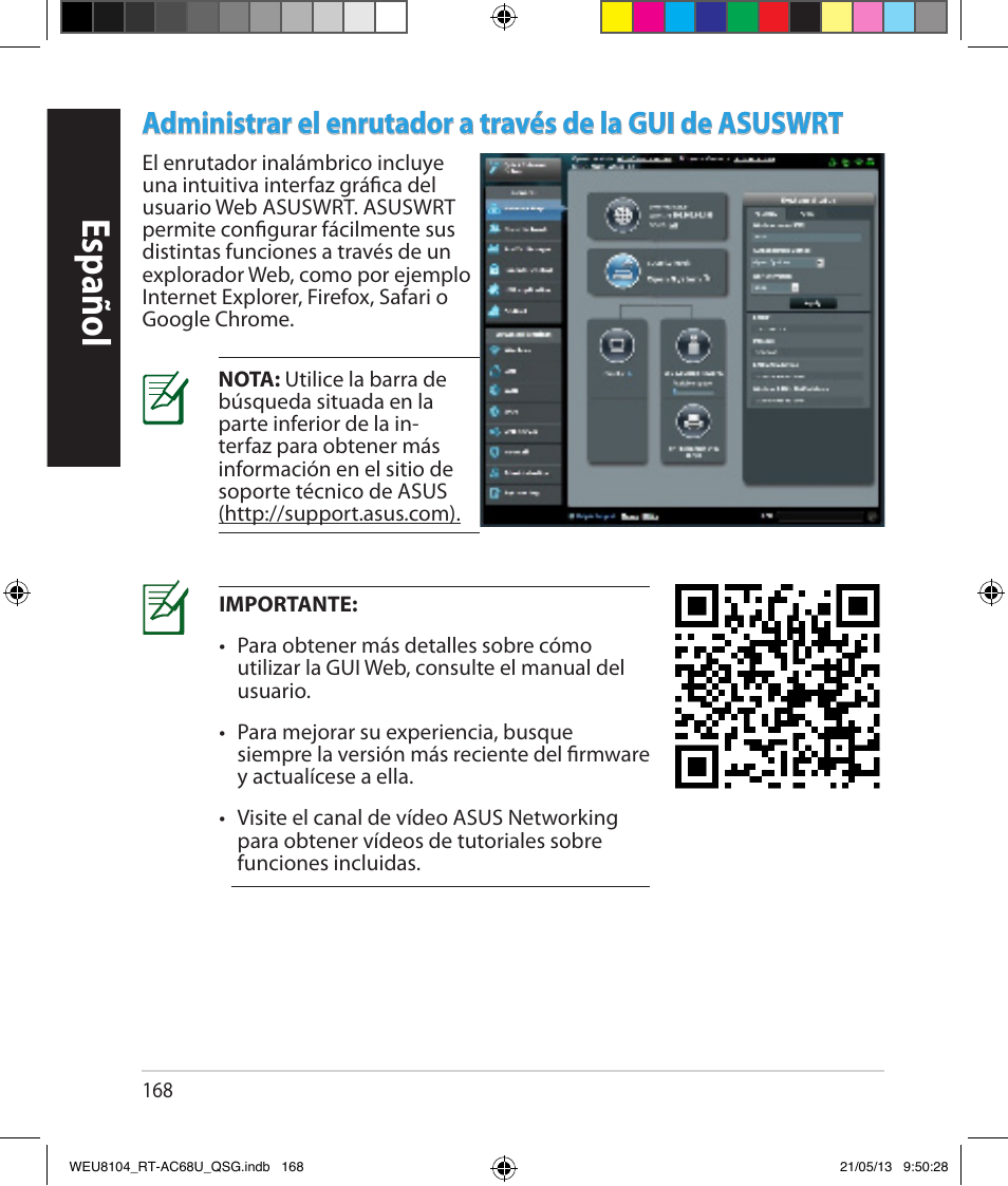 Español | Asus RT-AC68U User Manual | Page 168 / 196