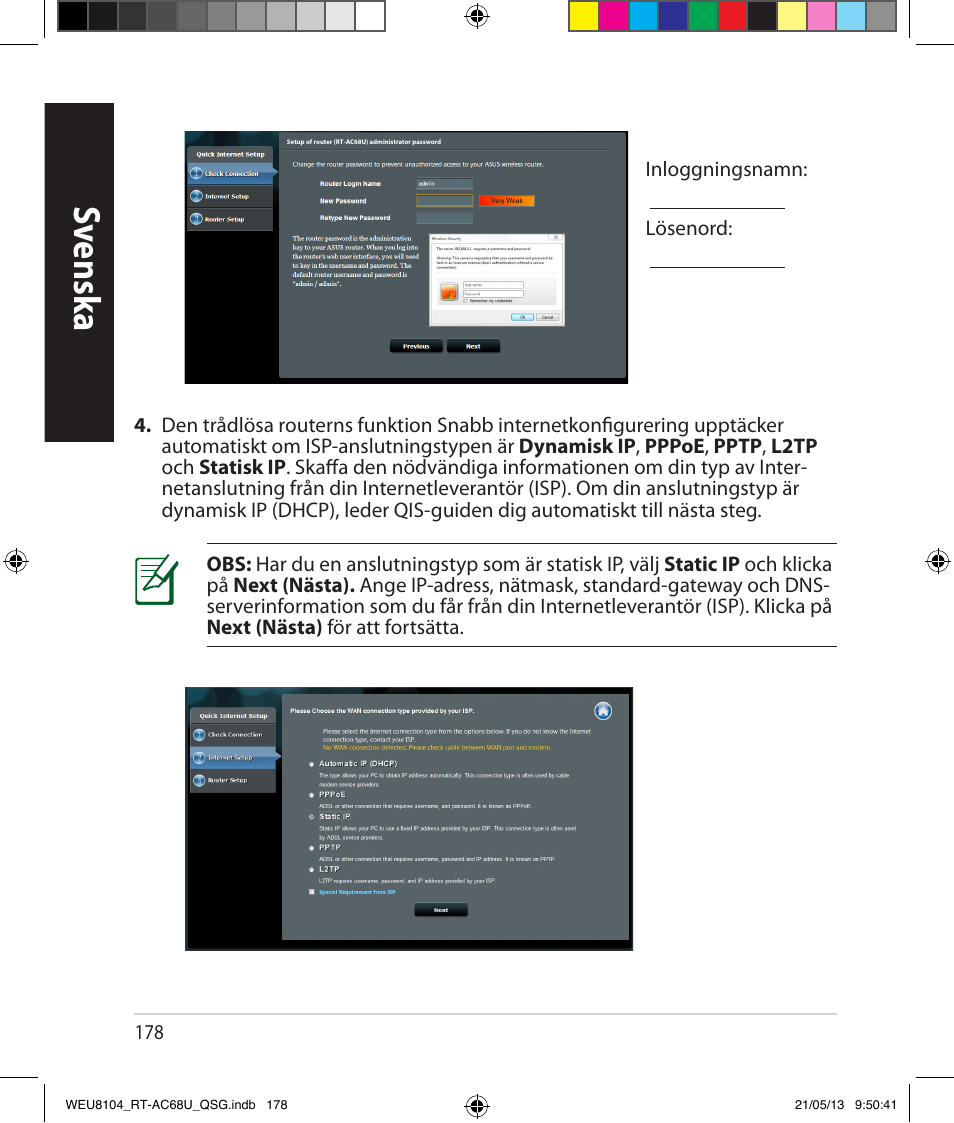 Sv ensk a | Asus RT-AC68U User Manual | Page 178 / 196