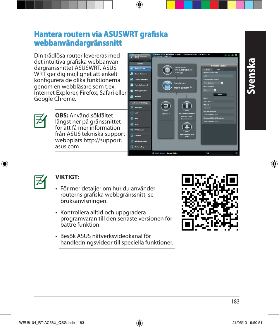 Sv ensk a | Asus RT-AC68U User Manual | Page 183 / 196