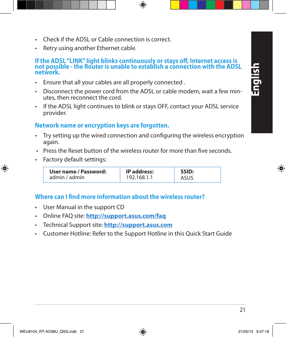 English | Asus RT-AC68U User Manual | Page 21 / 196