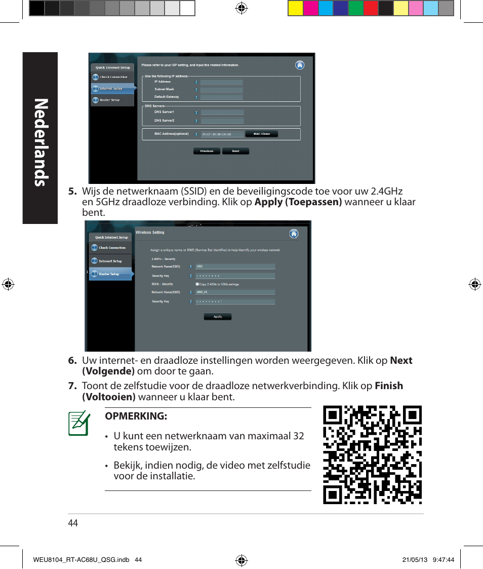 Neder lands | Asus RT-AC68U User Manual | Page 44 / 196