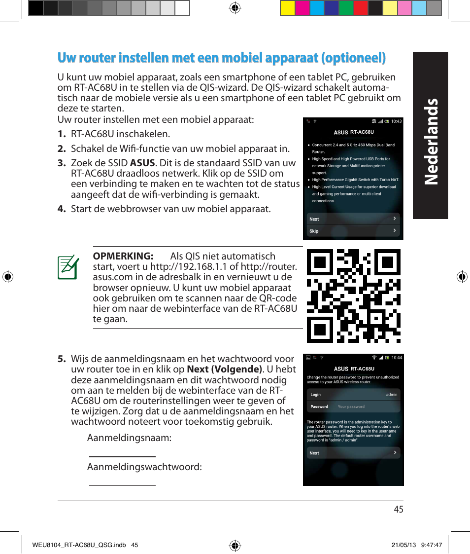 Neder lands | Asus RT-AC68U User Manual | Page 45 / 196