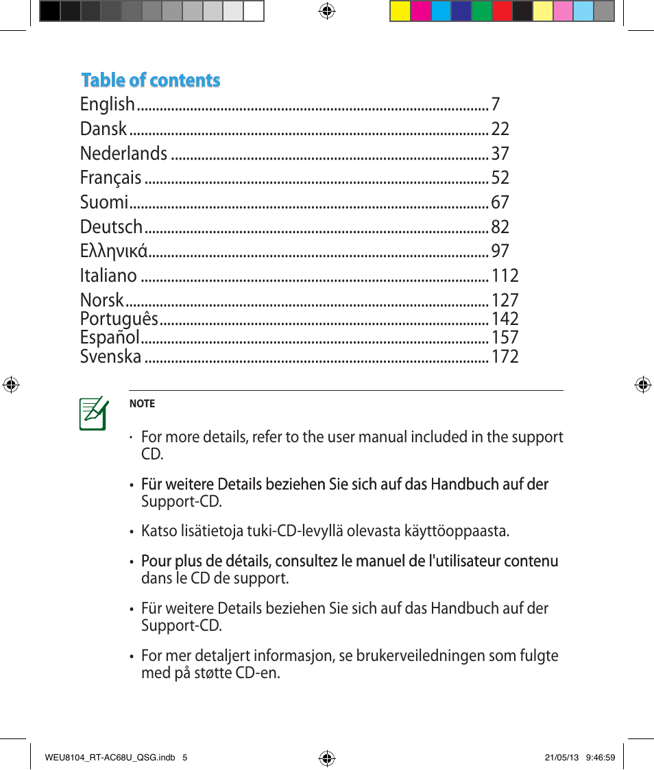 Asus RT-AC68U User Manual | Page 5 / 196