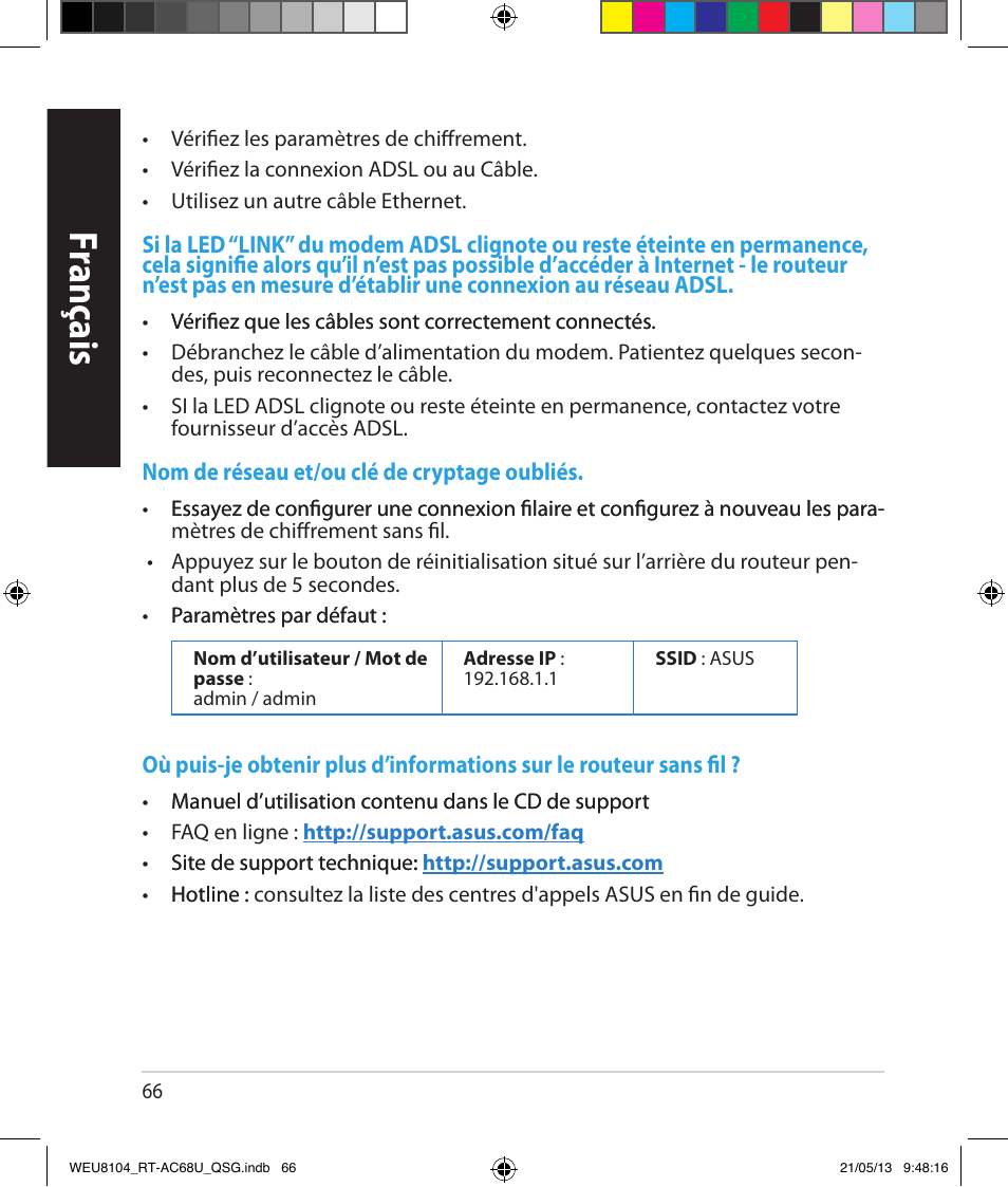 Fr anç ais franç ais fr anç ais | Asus RT-AC68U User Manual | Page 66 / 196