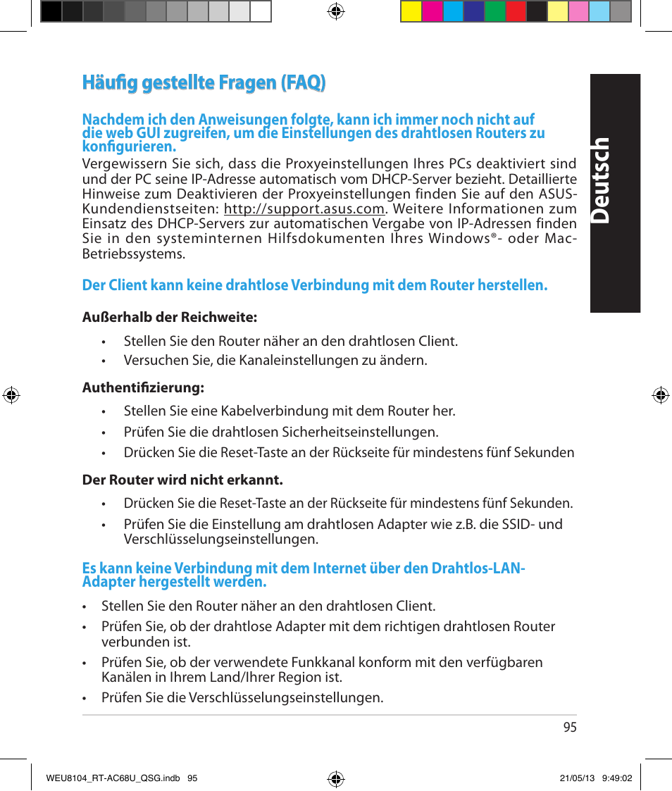 Deutsch, Häufig gestellte fragen (faq) | Asus RT-AC68U User Manual | Page 95 / 196