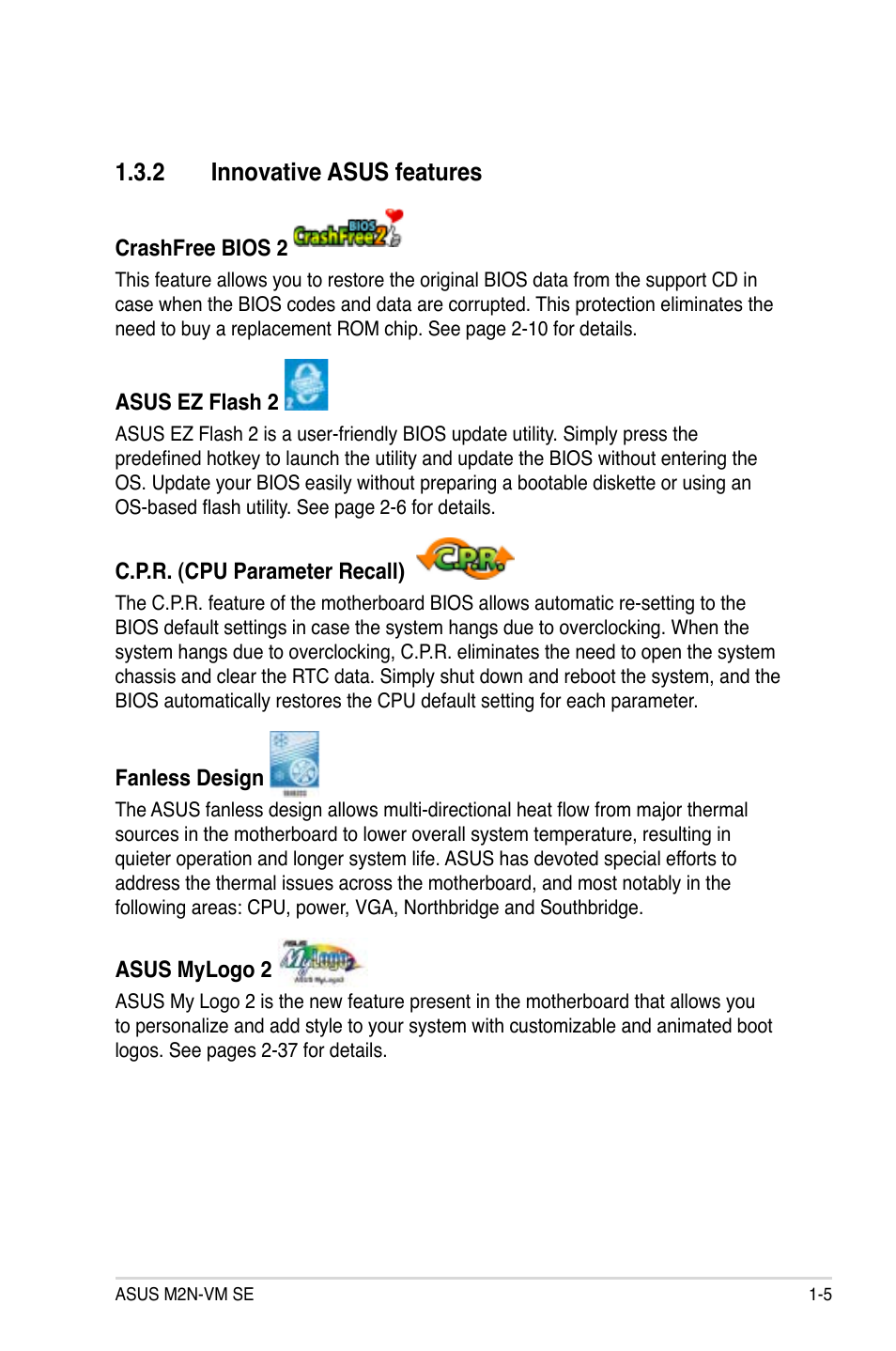 Innovative.asus.features | Asus M2N-VM SE User Manual | Page 17 / 102