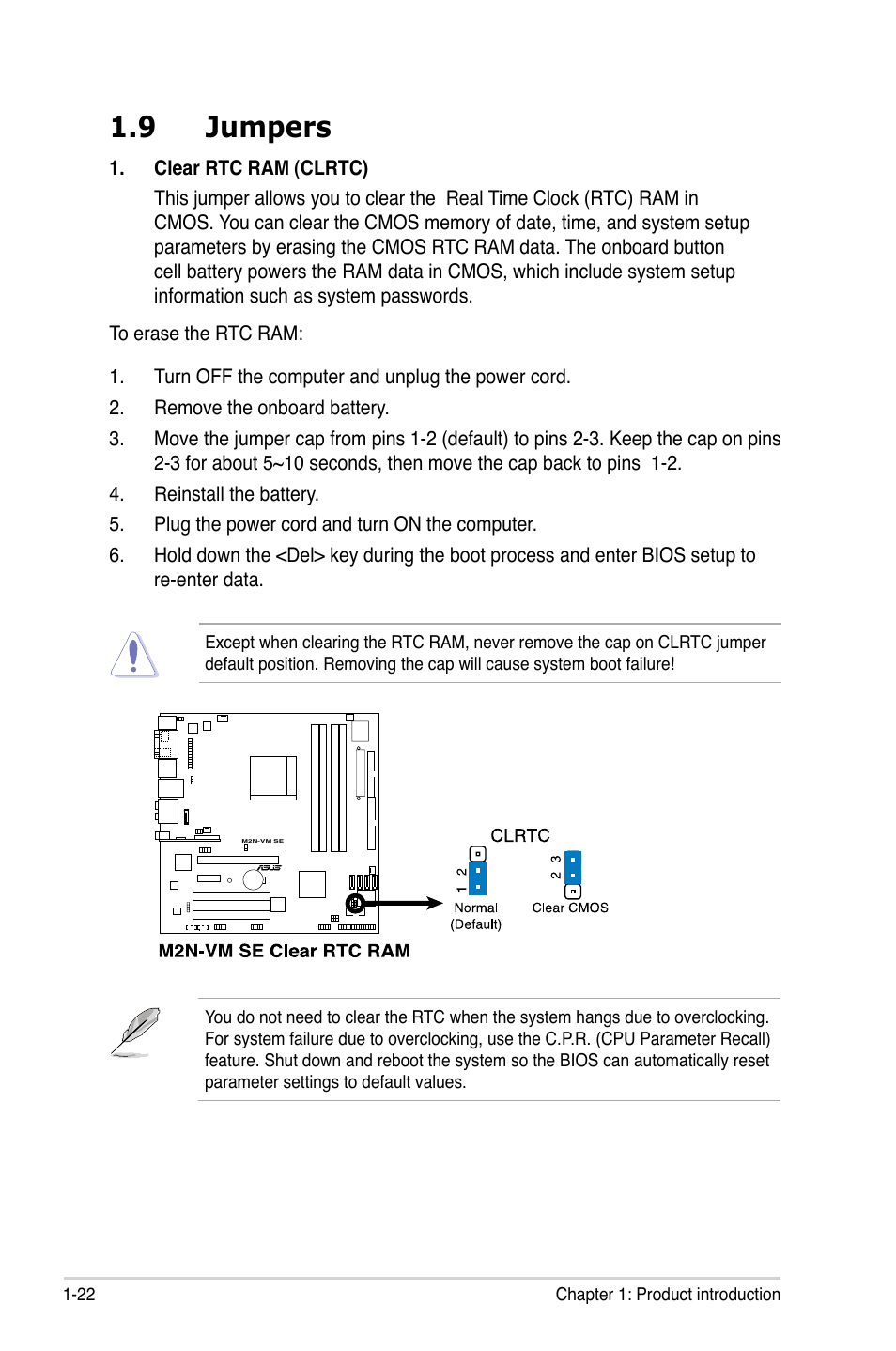 9 jumpers | Asus M2N-VM SE User Manual | Page 34 / 102