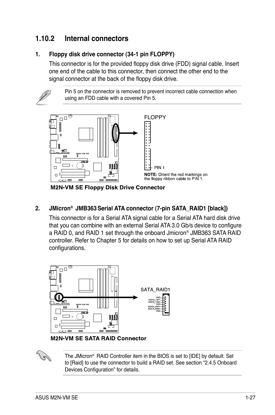 Internal.connectors | Asus M2N-VM SE User Manual | Page 39 / 102