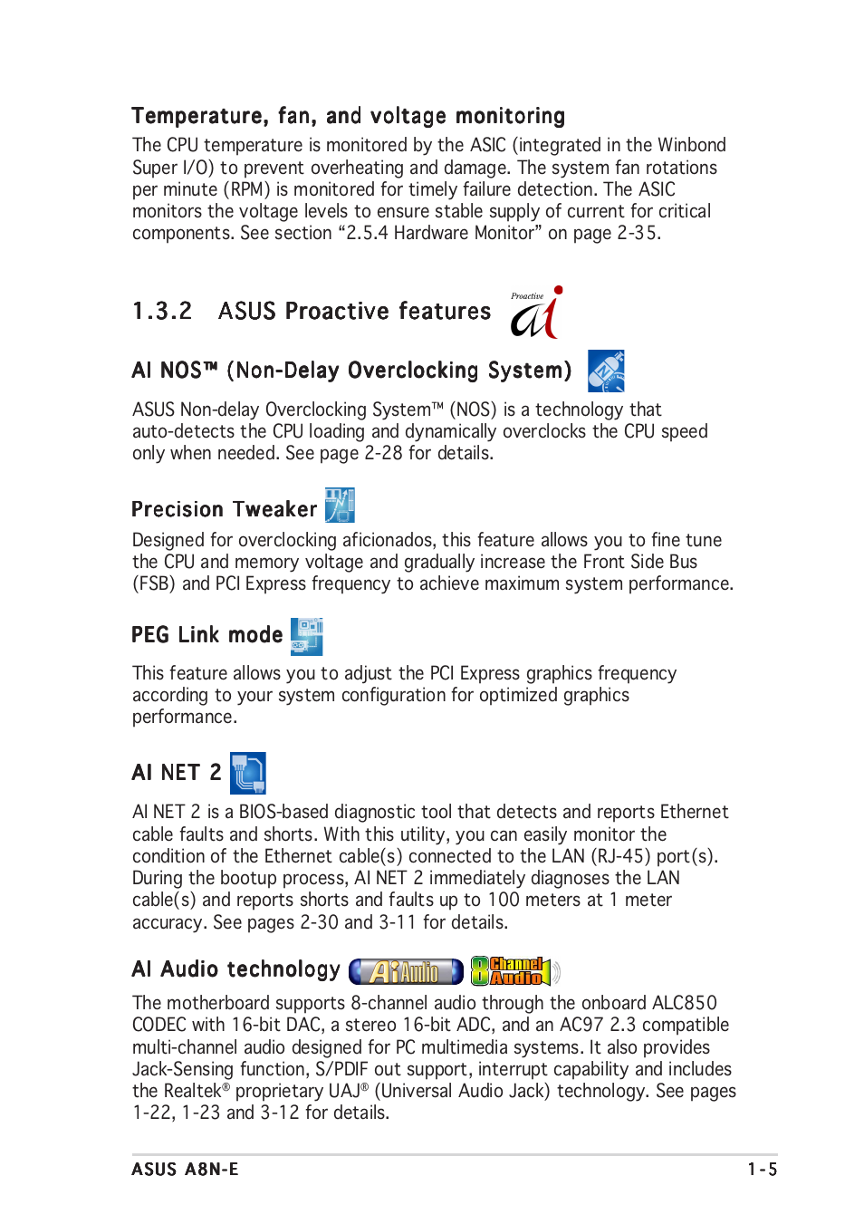 Asus A8N-E User Manual | Page 19 / 120