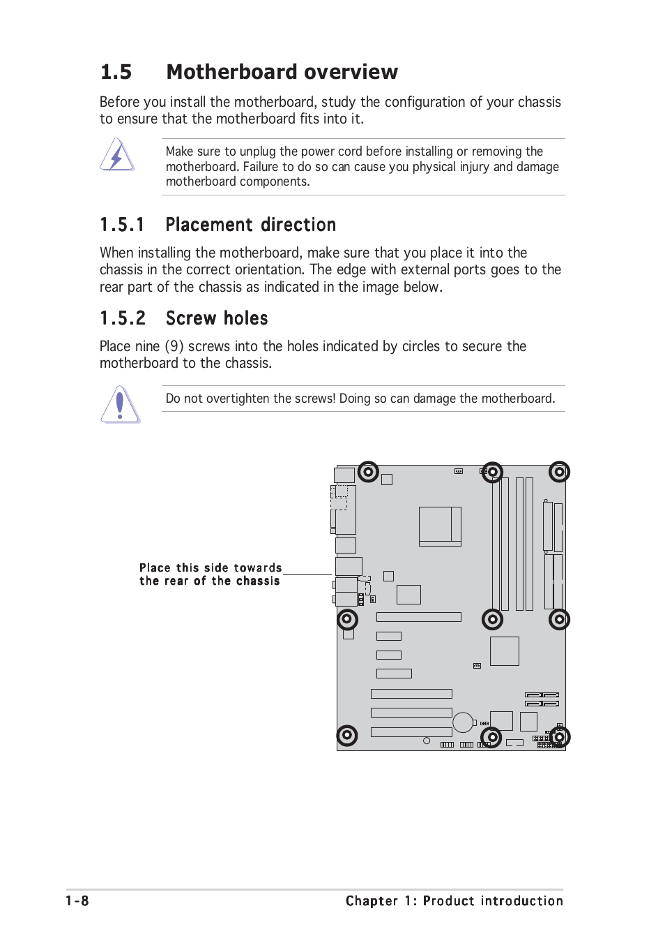 5 motherboard overview | Asus A8N-E User Manual | Page 22 / 120