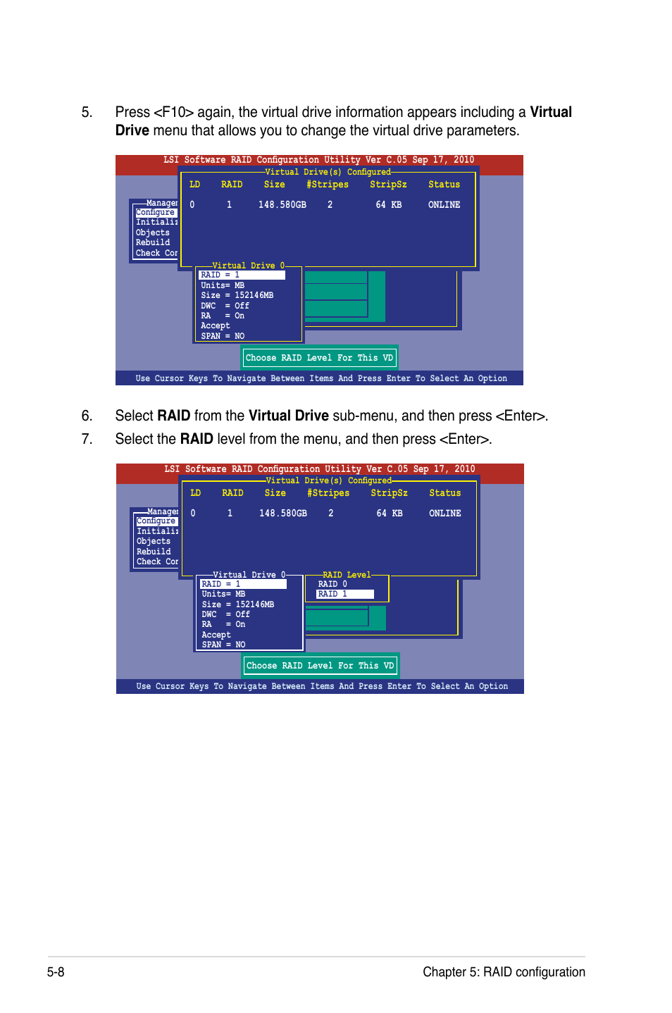 8 chapter 5: raid configuration | Asus Z9PA-U8 User Manual | Page 116 / 188