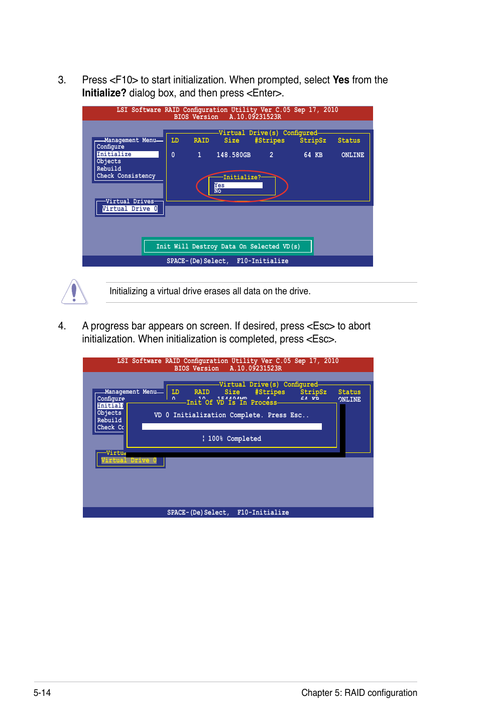 14 chapter 5: raid configuration | Asus Z9PA-U8 User Manual | Page 122 / 188